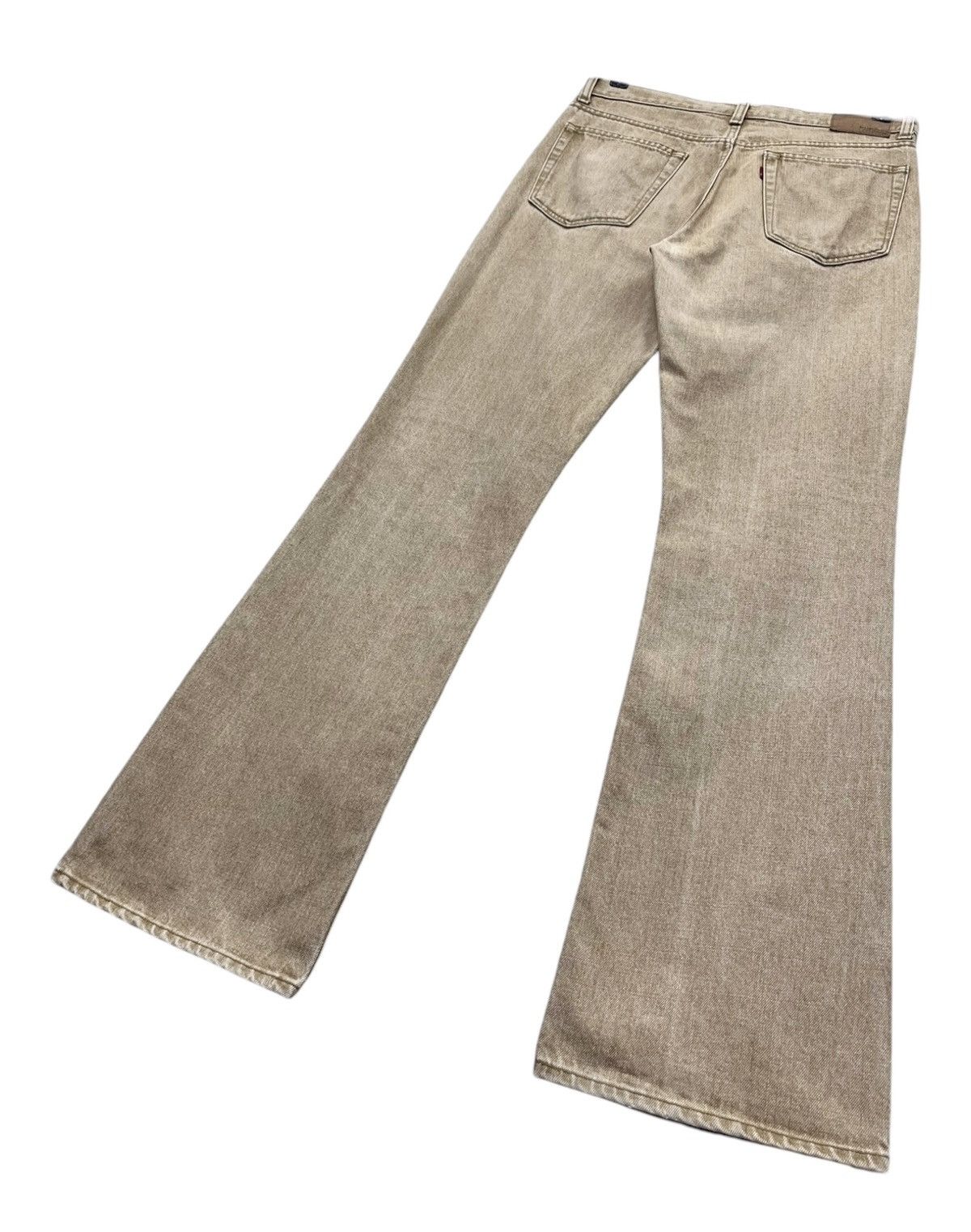 Japanese Brand 🔥Vintage BOBSON CHESSKING Off-brown Flare Denim Jeans Size US 31 - 5 Thumbnail