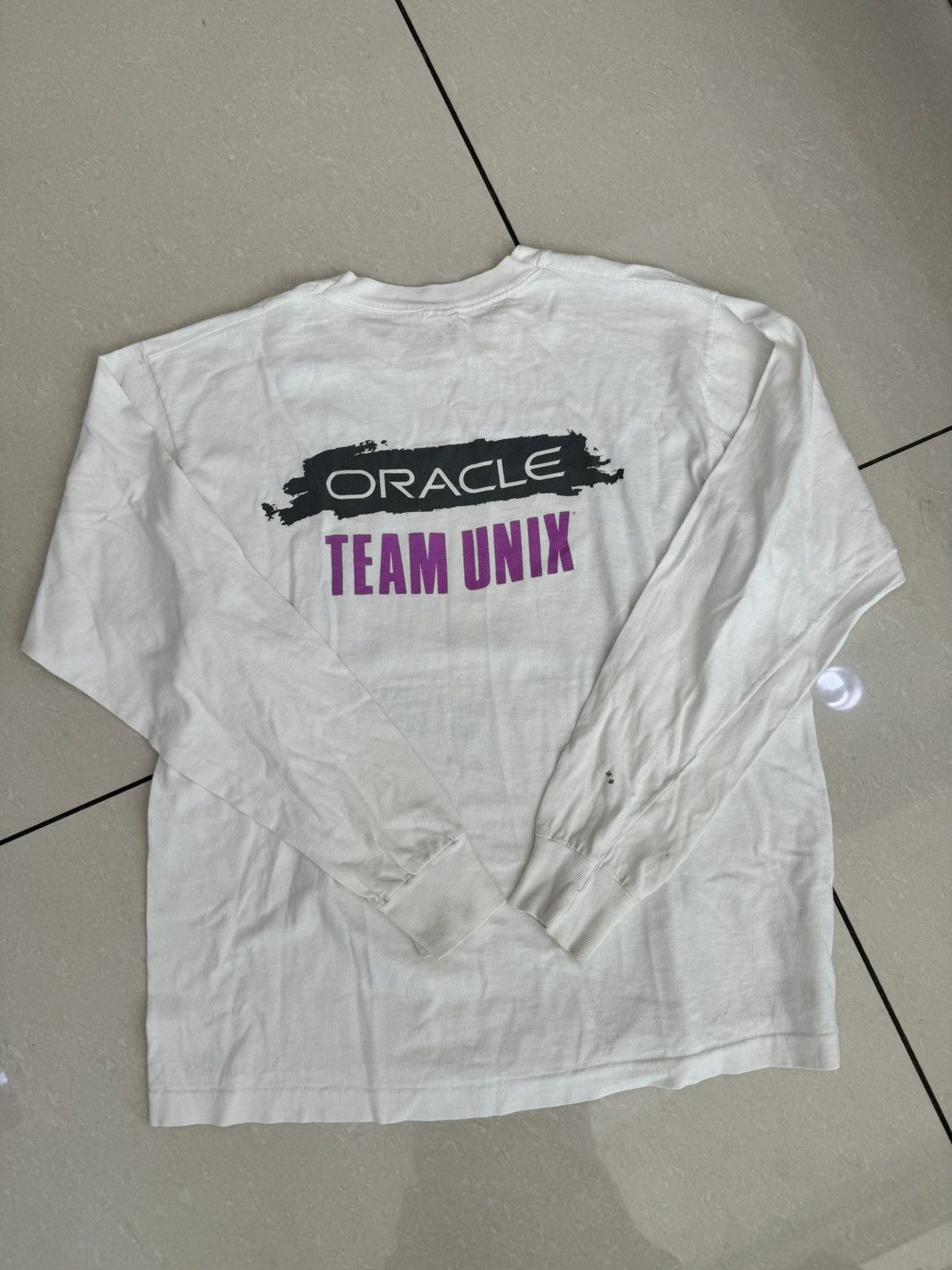 Vintage Vintage ‘95 Oracle Team Unix F1 Racing Longsleeve Tee Size US XL / EU 56 / 4 - 4 Thumbnail