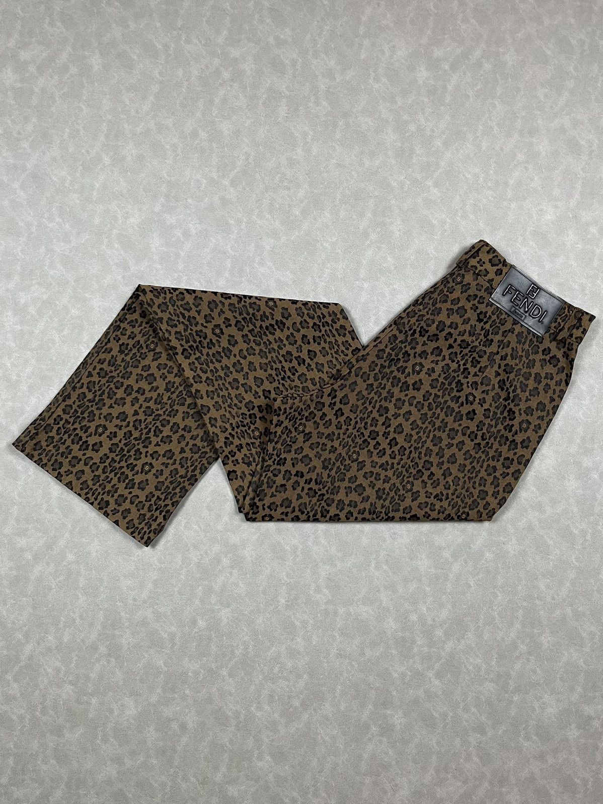 Fendi Vtg Fendi leopard pants Size US 28 / EU 44 - 1 Thumbnail