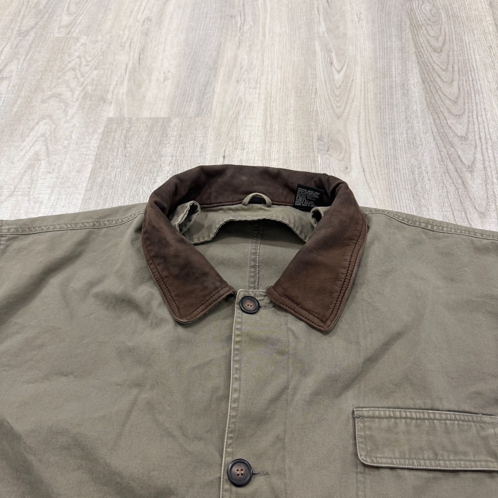 Vintage Vintage Chore Coat Extra Large Green Corduroy Collar Barn Size US XL / EU 56 / 4 - 3 Thumbnail