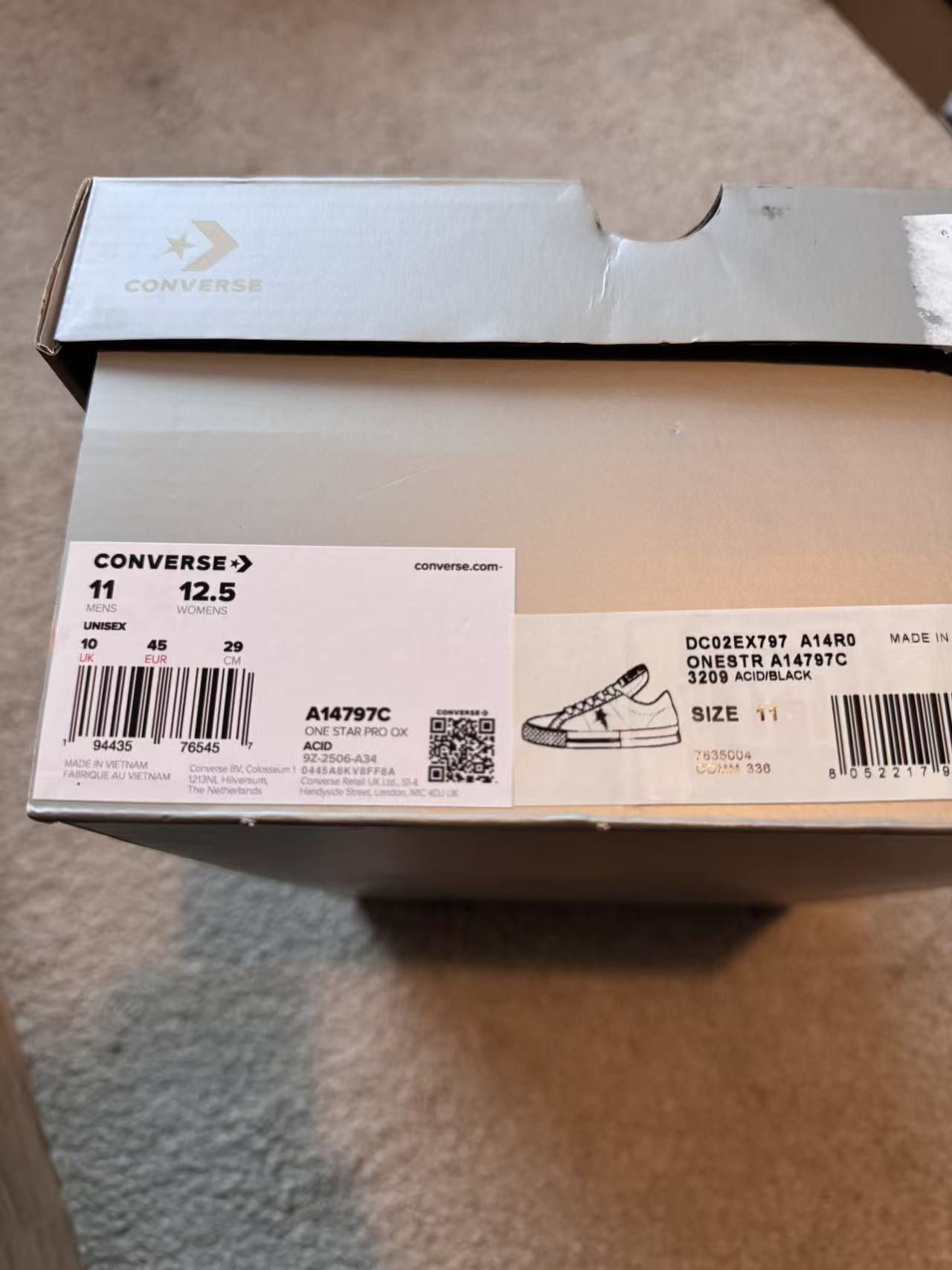 Converse × Rick Owens Drkshdw Rick Owens DRKSHDW x Converse One Star Pro Ox Sneakers Size US 11 / EU 44 - 11 Thumbnail