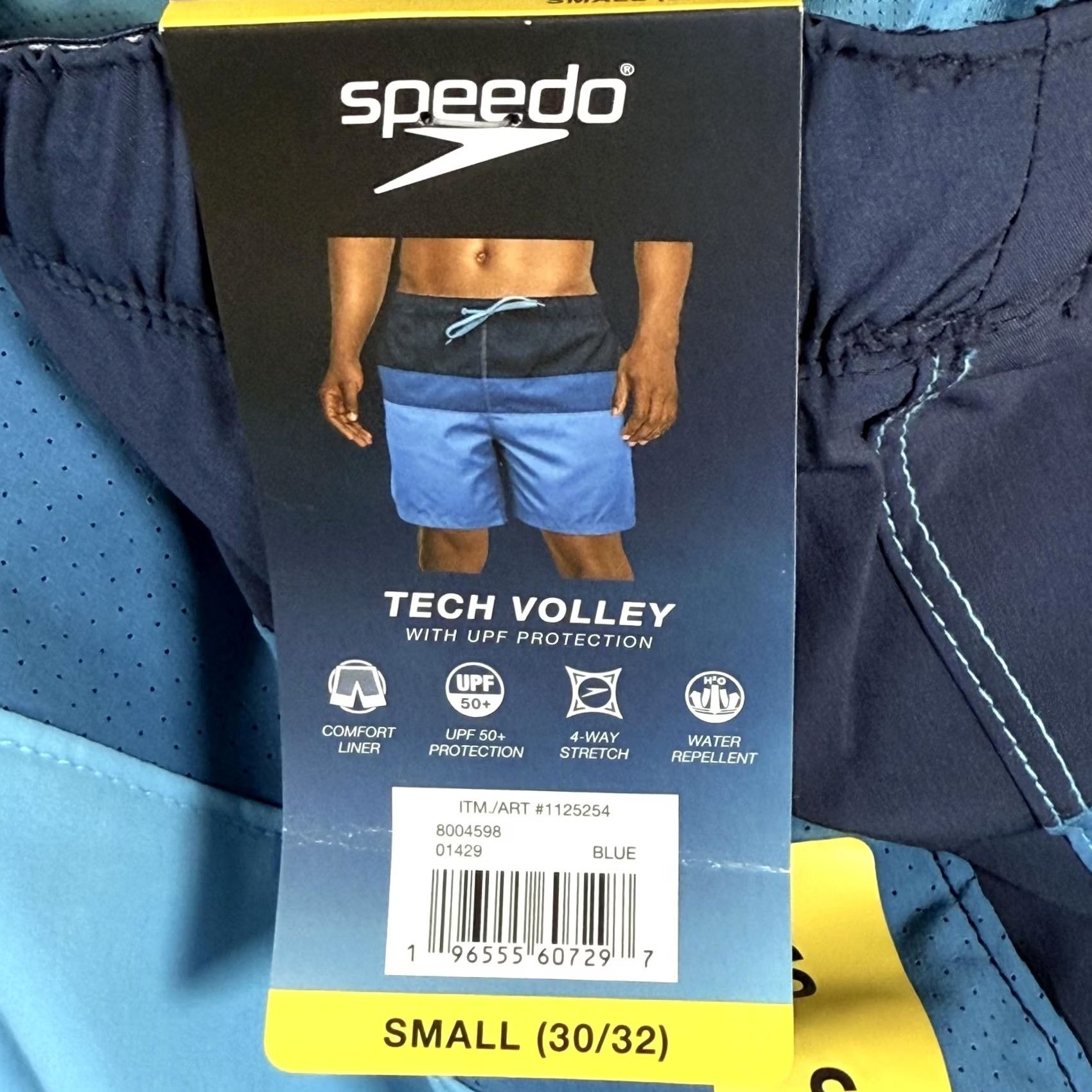 Speedo Speedo Tech Volley Shorts Men Small UPF 50 Swim Trunks Water Repellent Beach New Size US 29 - 4 Thumbnail