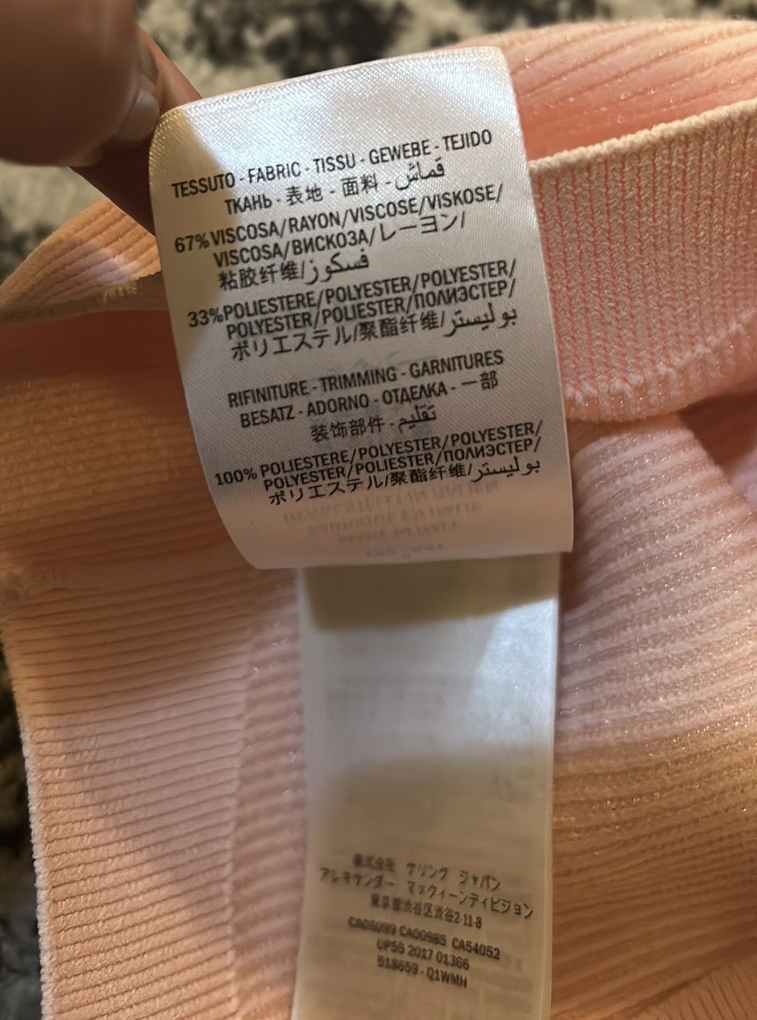 Alexander McQueen Alexander McQueen Tint Pink Off Shoulder Top Size S Size S / US 4 / IT 40 - 6 Thumbnail