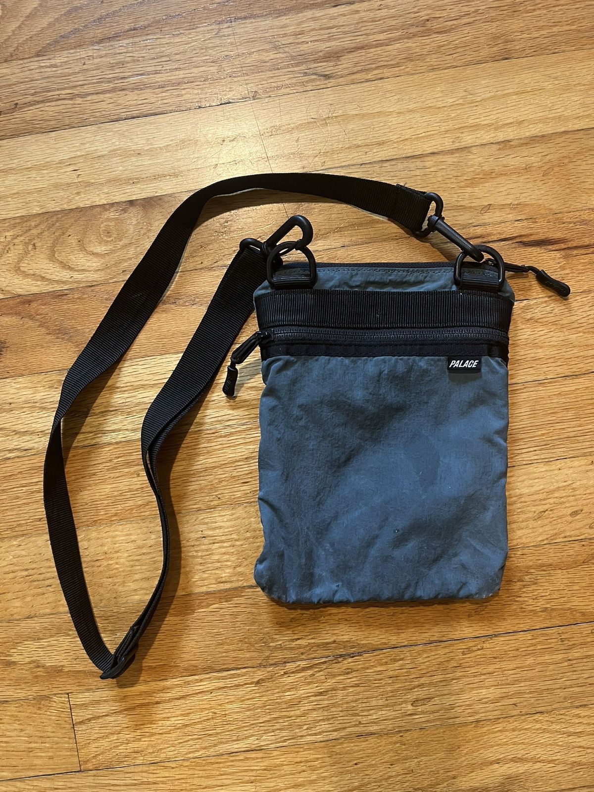 Palace Palace Flat Sack/ Shoulder Bag (blue/green) | Grailed