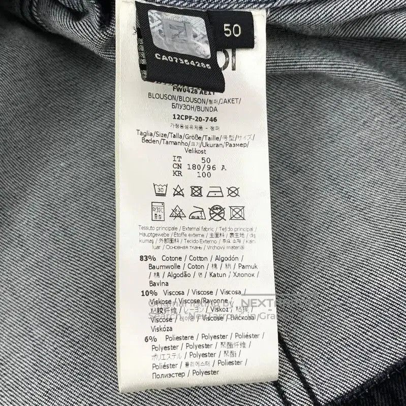 Fendi Fendi Black Denim Jacket for Men . Size US L / EU 52-54 / 3 - 8 Thumbnail