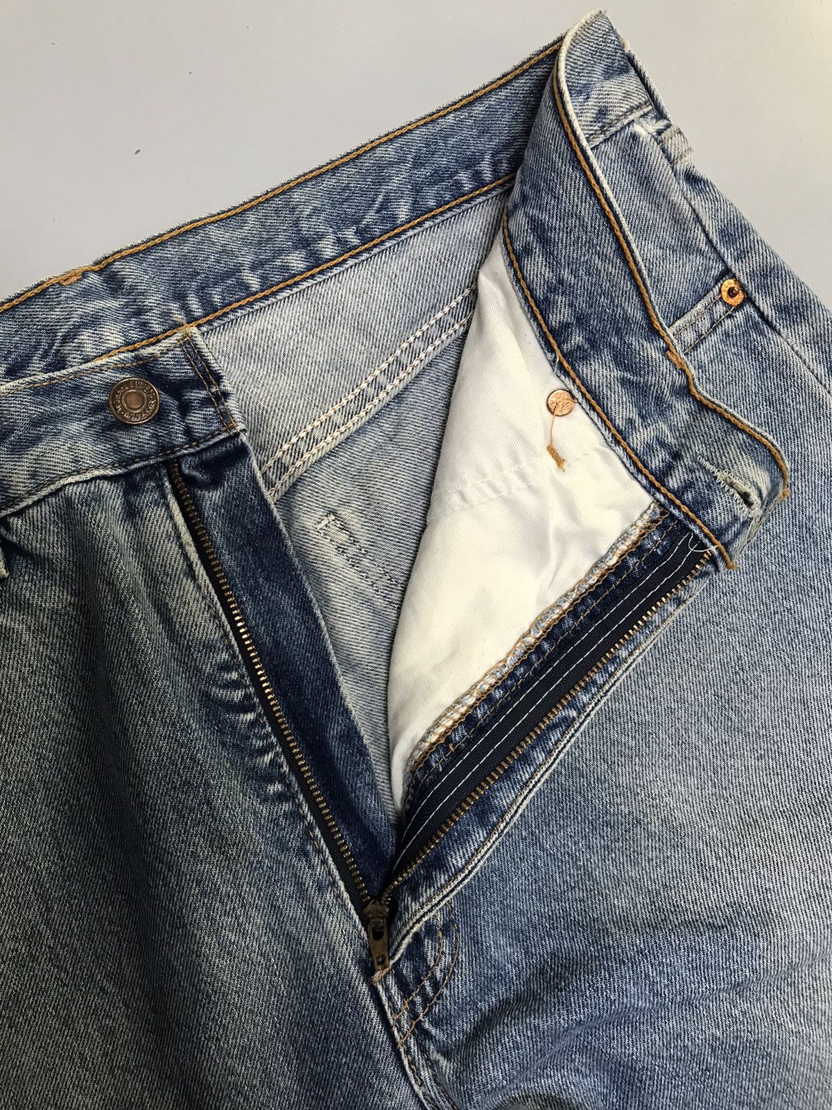 Levi's Vintage Levi’s 615 orange tab damaged denim Size US 36 / EU 52 - 7 Thumbnail