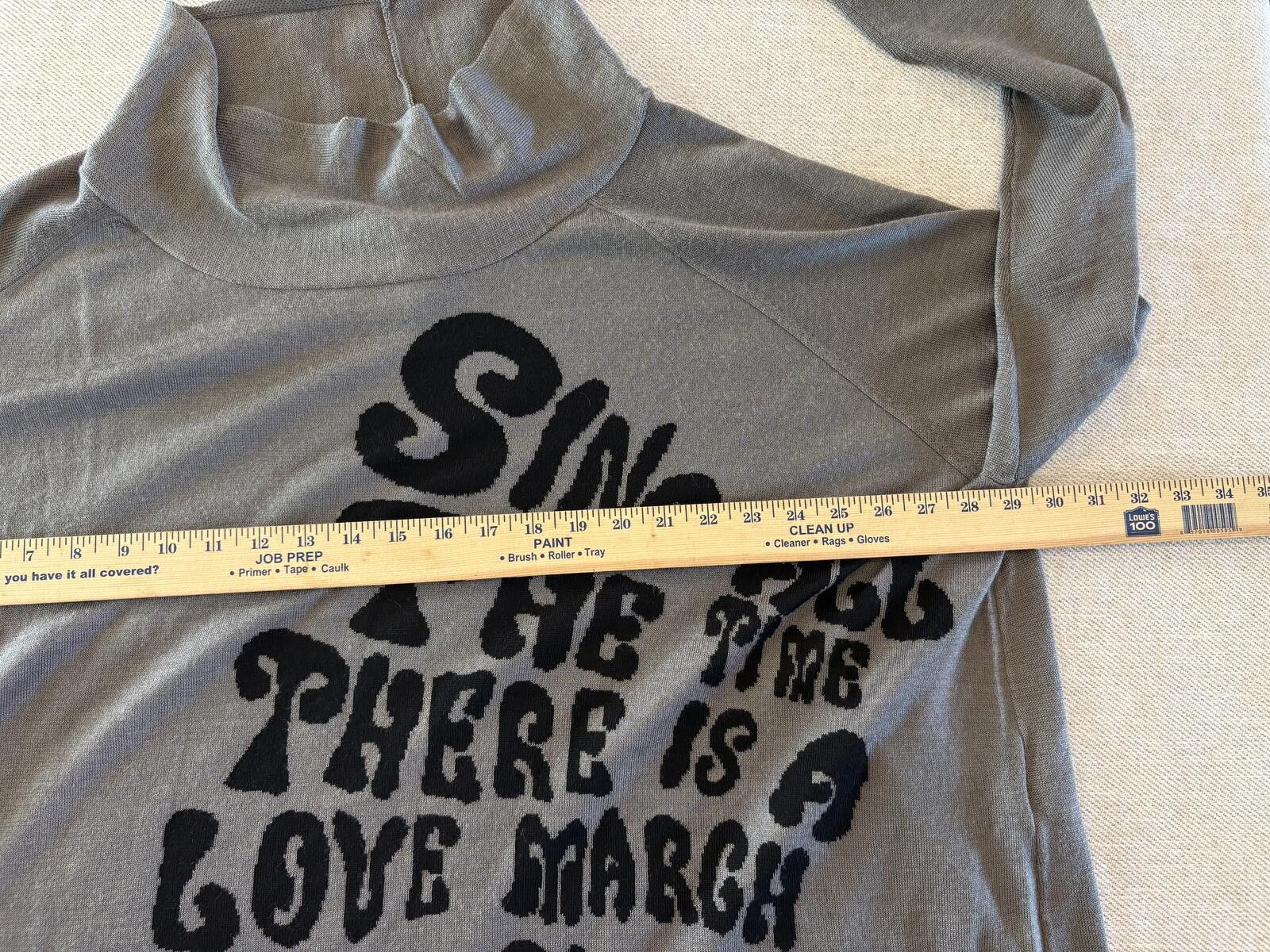 Rundholz Rundholz Dip "Sing All The Time" Sweater Grey Men's Medium Size US M / EU 48-50 / 2 - 3 Thumbnail