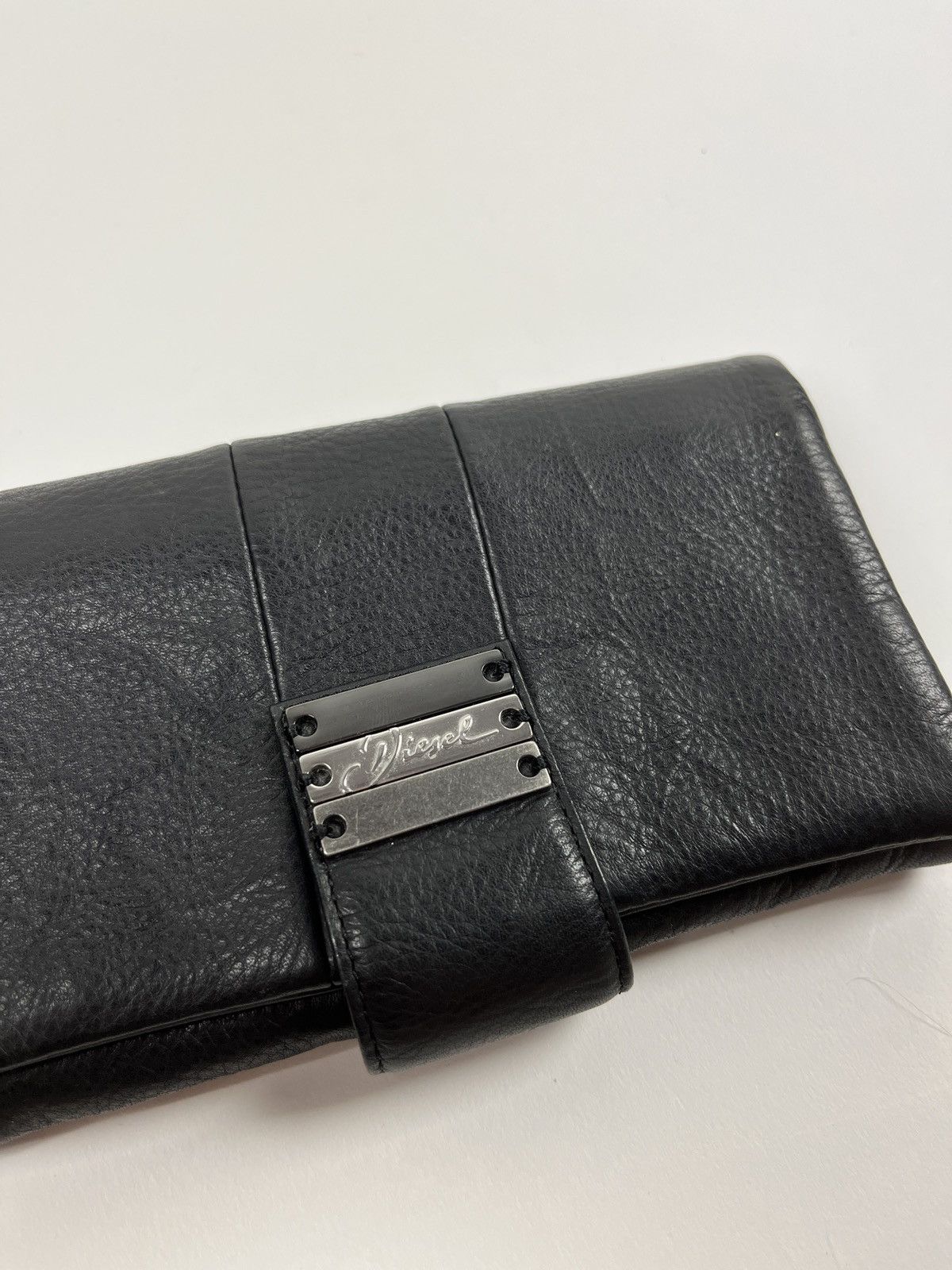 Diesel Vintage Diesel Black Leather Wallet Size ONE SIZE - 2 Thumbnail