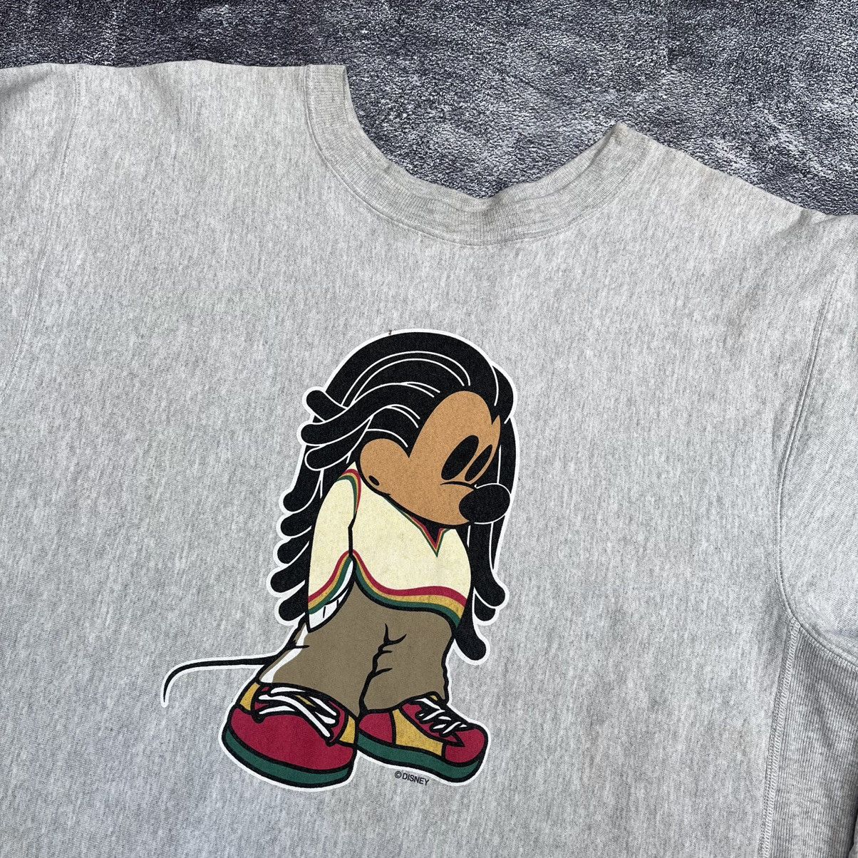 Mickey Mouse Vintage Mickey Mouse Bob Marley Rasta Sweatshirt Size US XL / EU 56 / 4 - 2 Thumbnail