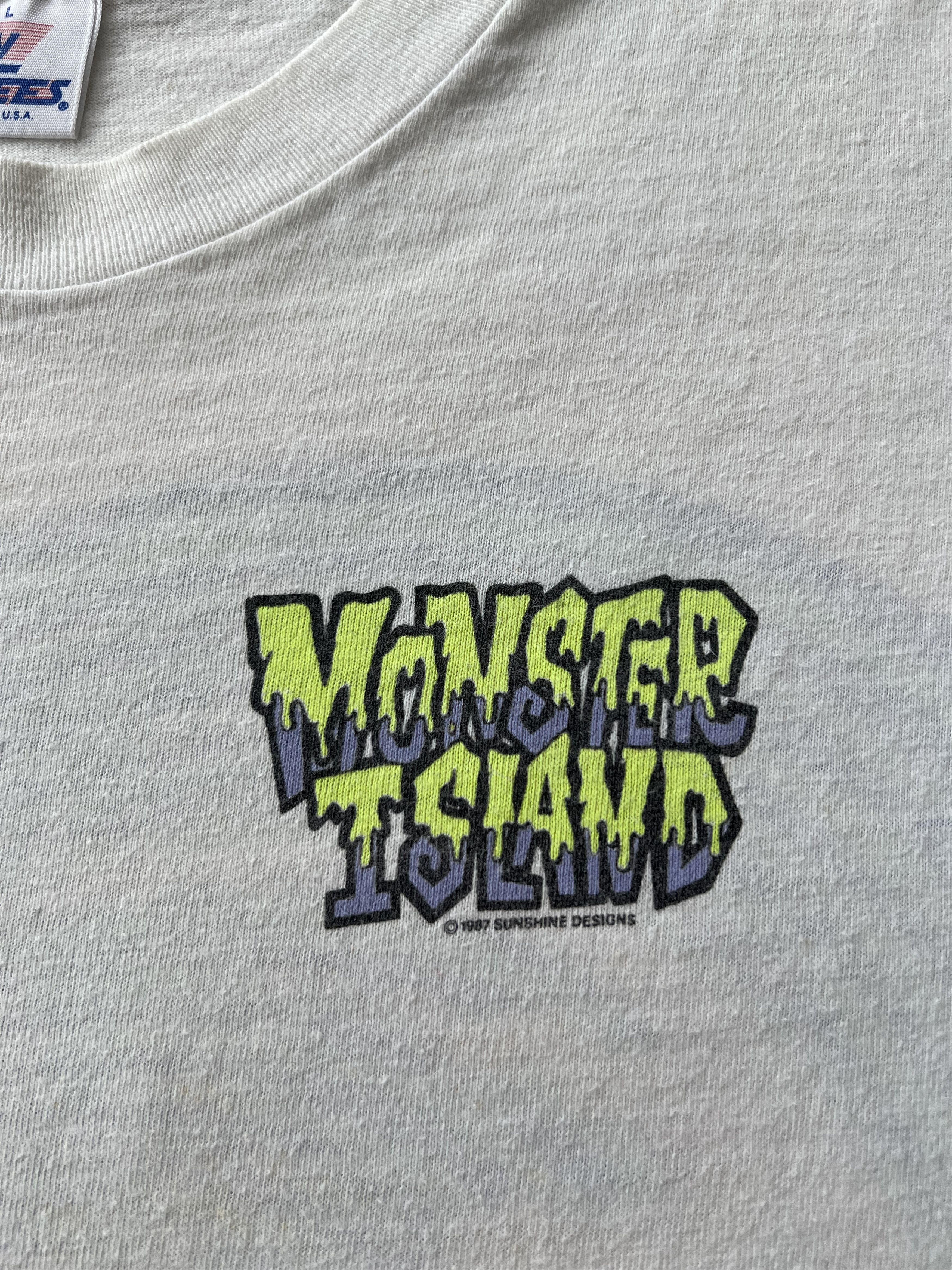 Vintage Vintage 1987 Monster Island Sunshine Designs Surf T-shirt Size US L / EU 52-54 / 3 - 4 Thumbnail