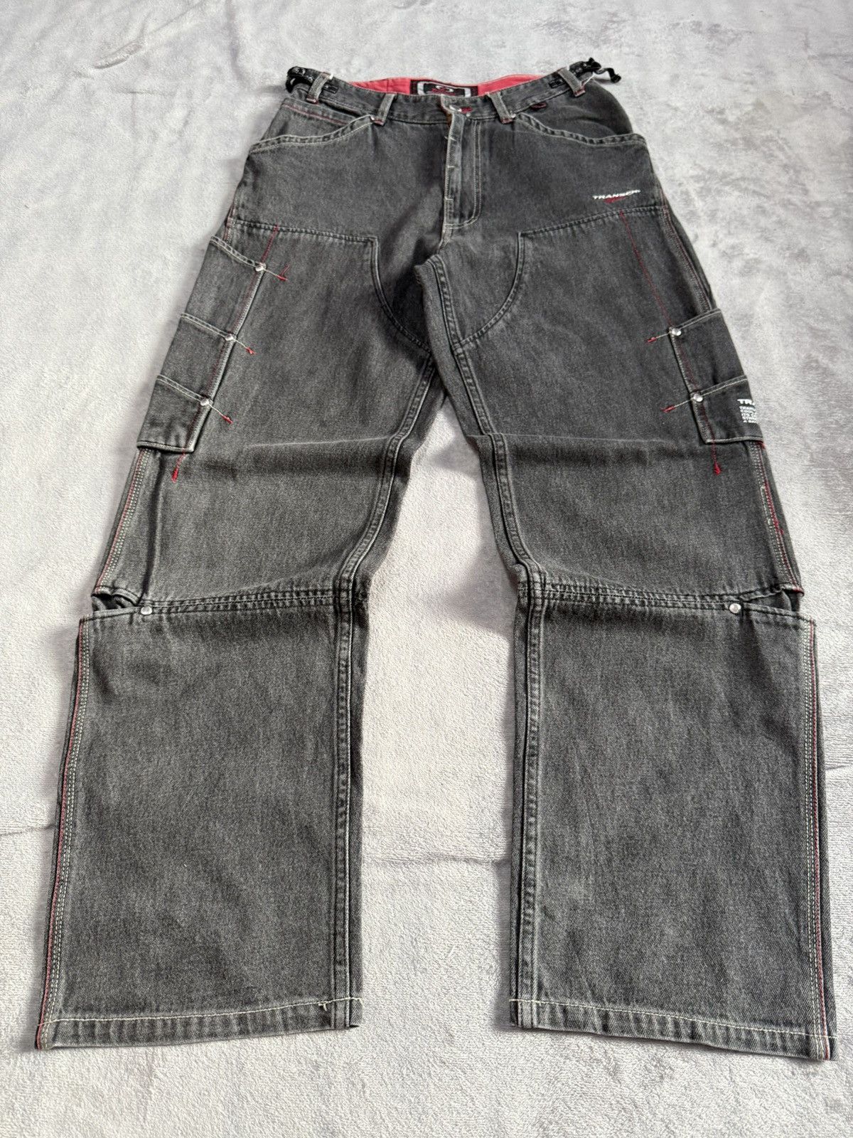 JNCO × Southpole Y2K Transer Double Knee Skate Baggy Jeans Size US 30 / EU 46 - 2 Thumbnail