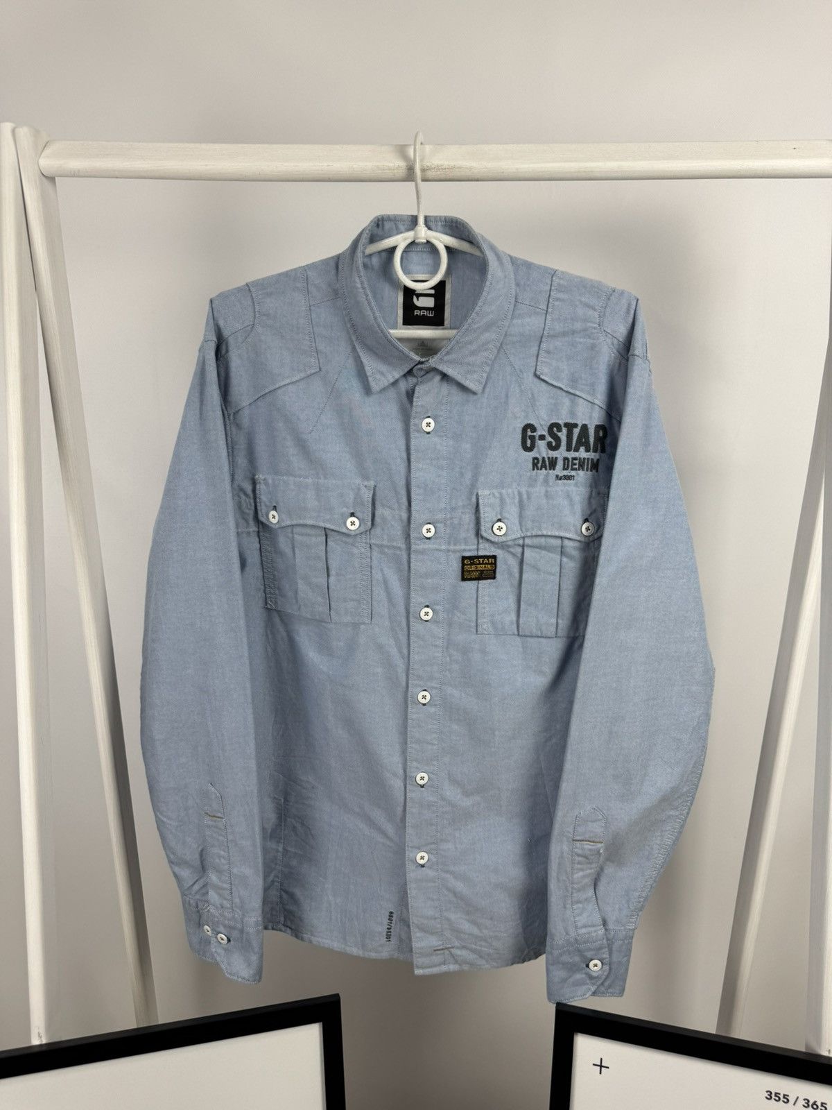 G-Star G-Star Raw Denim Shirt Size US L / EU 52-54 / 3 - 2 Thumbnail