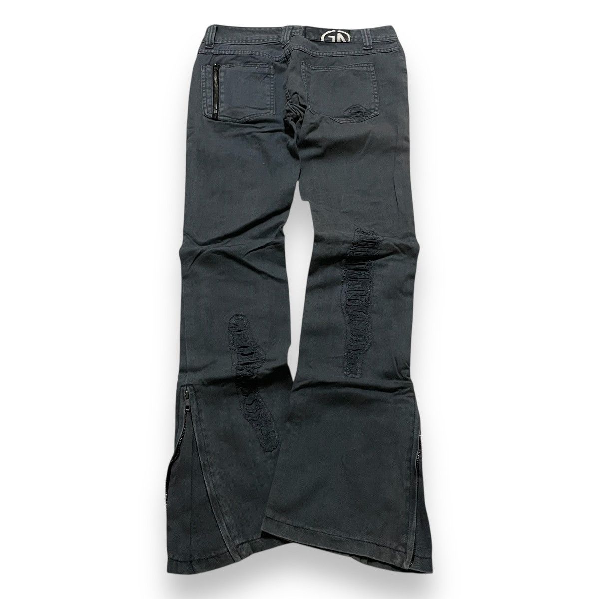 Japanese Brand ORIGINAL FLARE JAPAN GLAD NEWS ZIPPER (30×4) Size US 30 / EU 46 - 10 Thumbnail