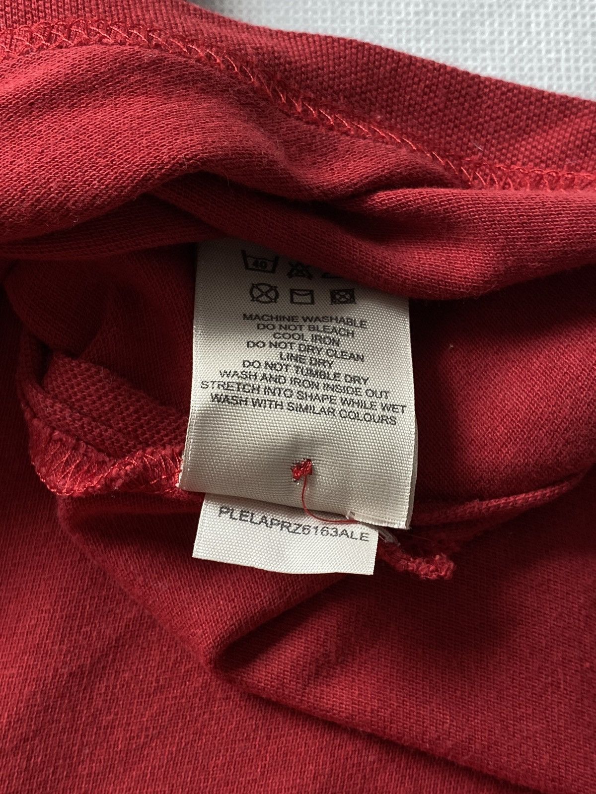 Burberry Burberry Red Polo T-Shirt Size L / US 10 / IT 46 - 7 Thumbnail
