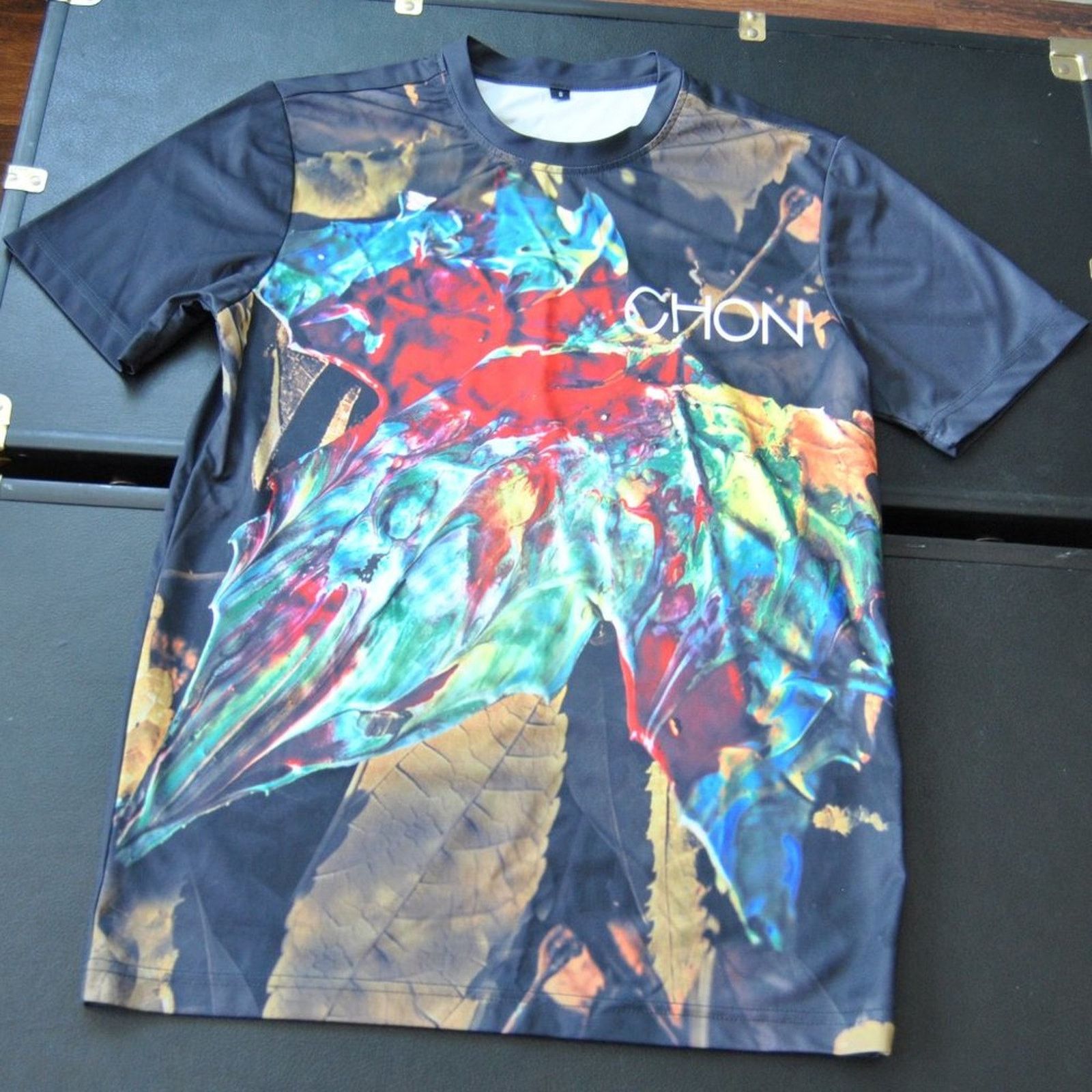 Other Chon Small Abstract Art Design Black Short Sleeve Shirt Size US S / EU 44-46 / 1 - 1 Thumbnail
