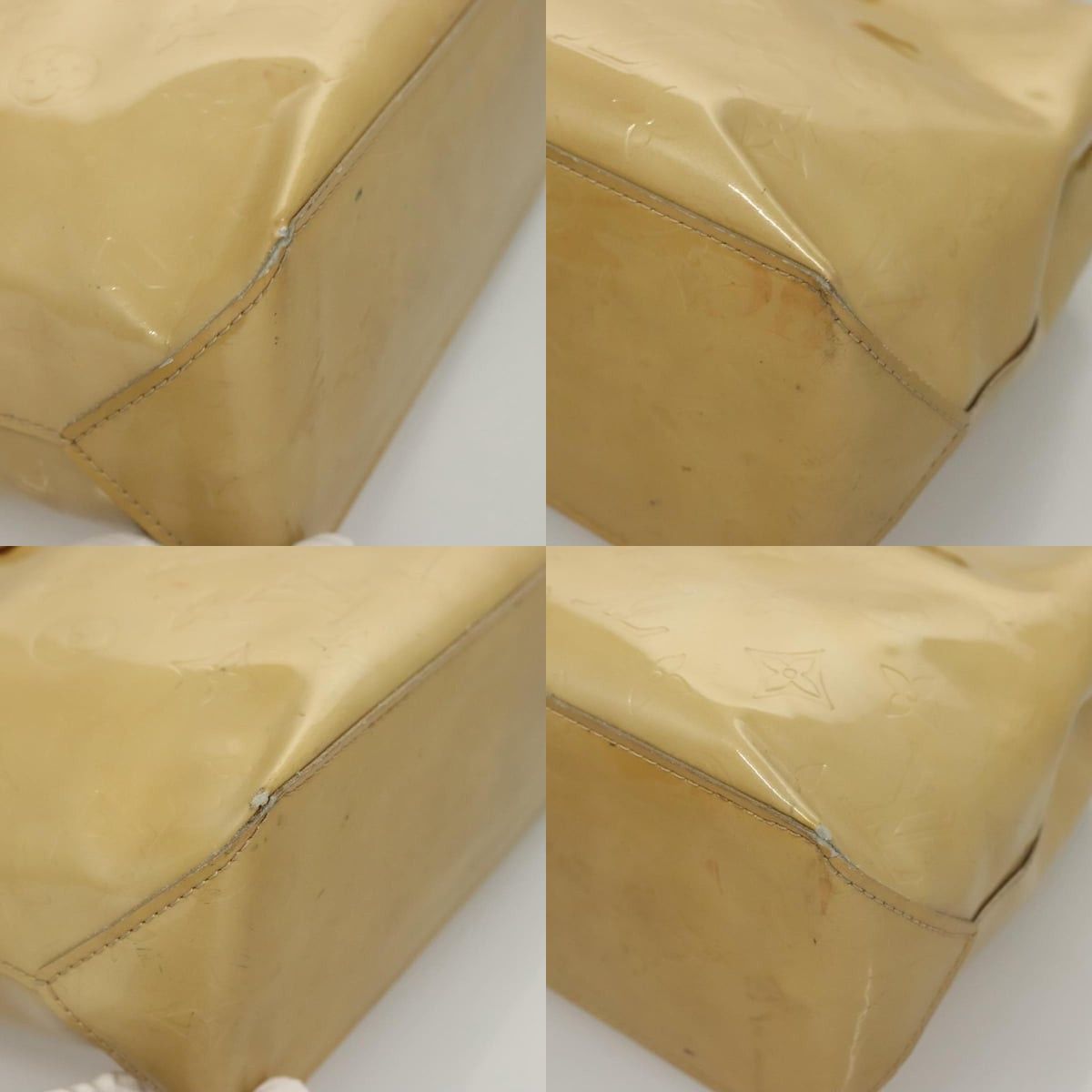 Louis Vuitton LOUIS VUITTON Monogram Vernis Reade PM Hand Bag Beige M91334 Size ONE SIZE - 10 Thumbnail