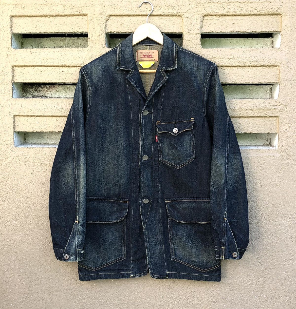 Levi's Vintage Clothing Vintage Levis Red Tab Workers Chore Denim Jacket Size US M / EU 48-50 / 2 - 1 Thumbnail