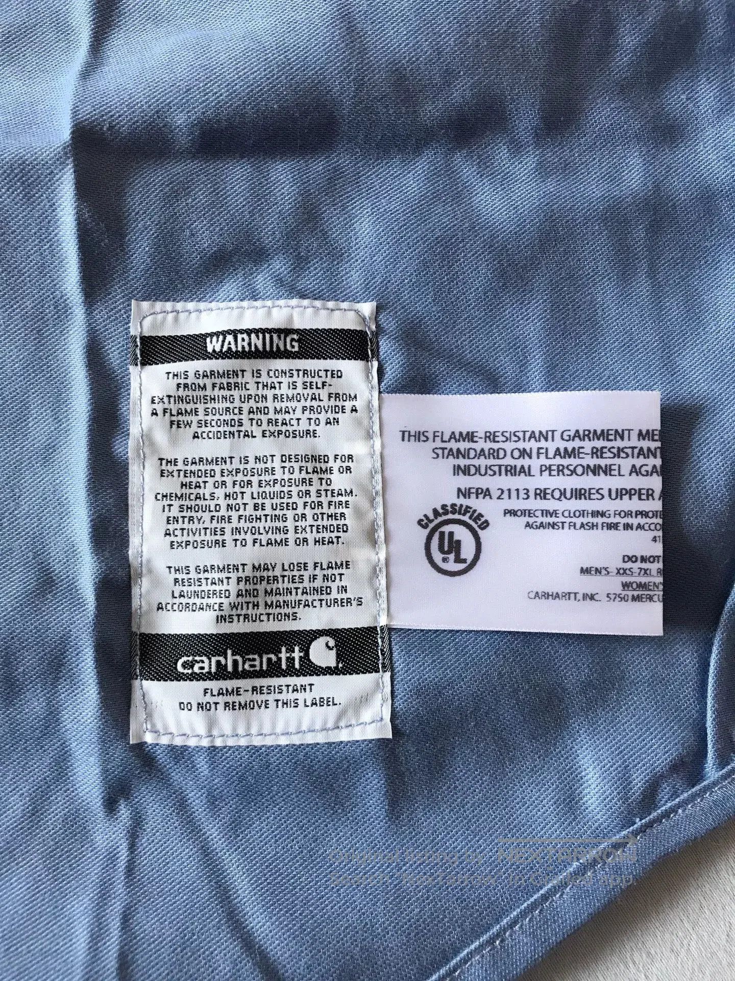 Carhartt Carhartt FRS003 FR Flame Resistant Shirt. Size US M / EU 48-50 / 2 - 6 Thumbnail