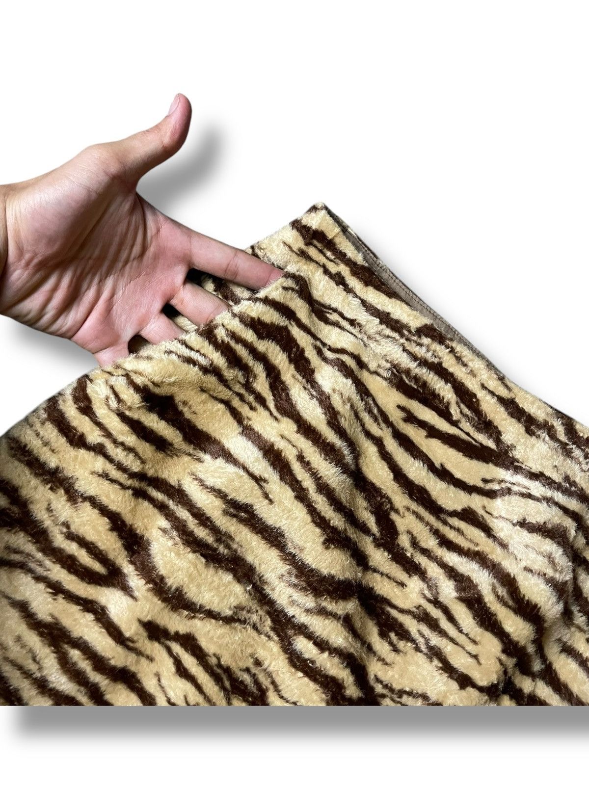 Japanese Brand × Vintage MIRACLE WOMAN Tiger Printed Skirt (93) Size 24" / US 00 / IT 34 - 5 Thumbnail