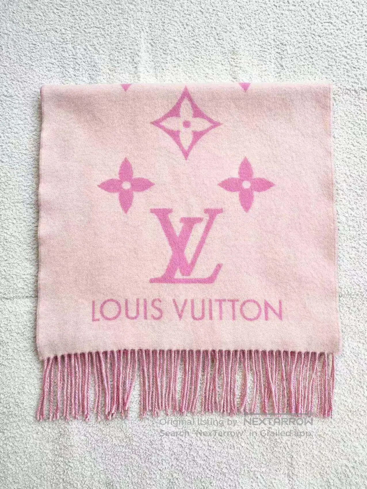 Louis Vuitton Louis Vuitton Reversible cashmere fringed scarf| Size ONE SIZE - 2 Thumbnail