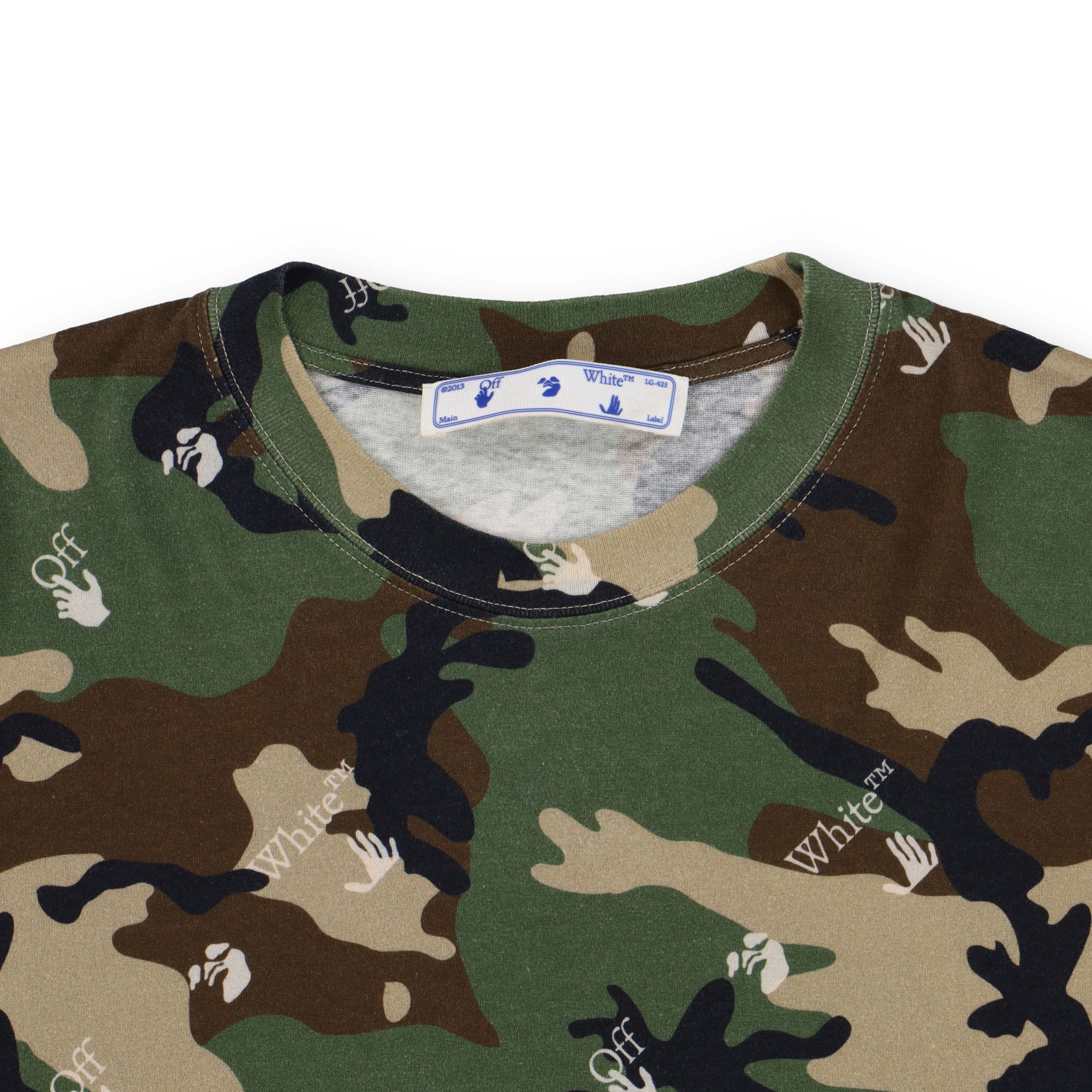 Off-White Camo All Over Logo Oversized T-Shirt Size US M / EU 48-50 / 2 - 5 Thumbnail