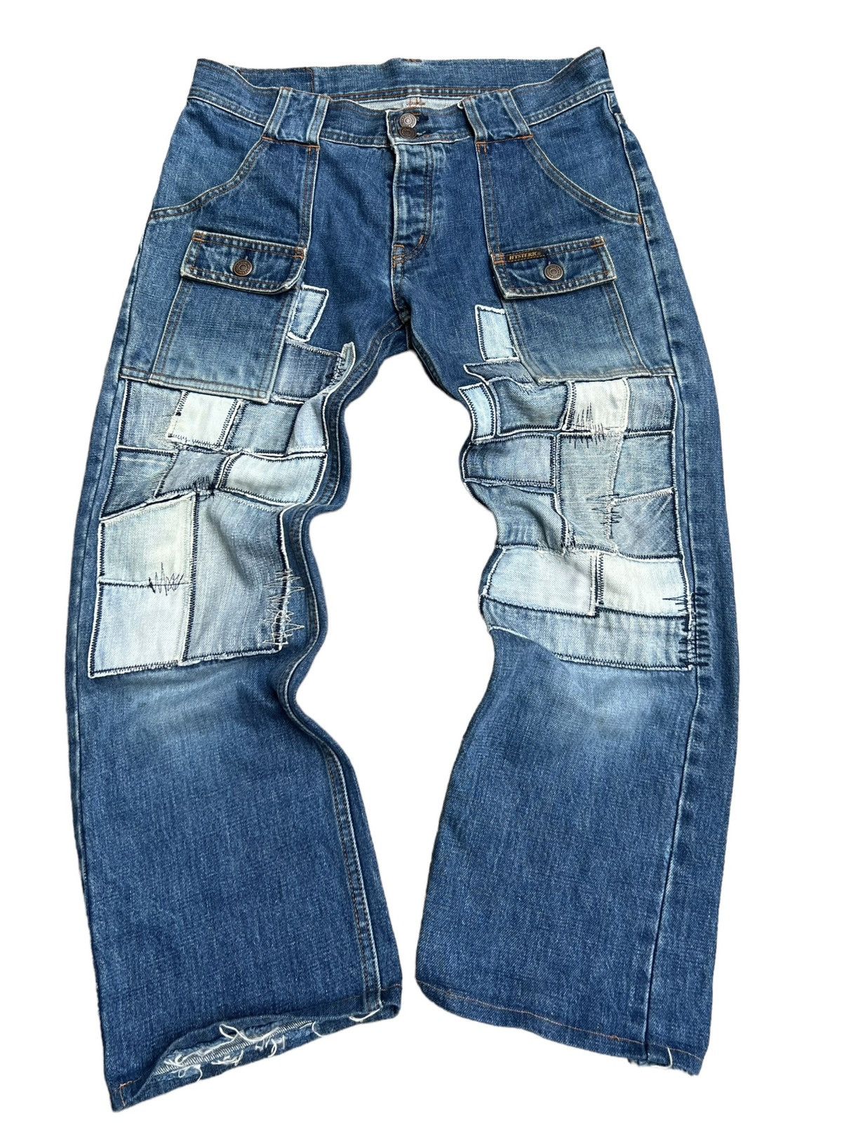 image of 20471120 x Beauty Beast 90's Hysteric Glamour Hagi Denim Patchwork, Men's (Size 31)