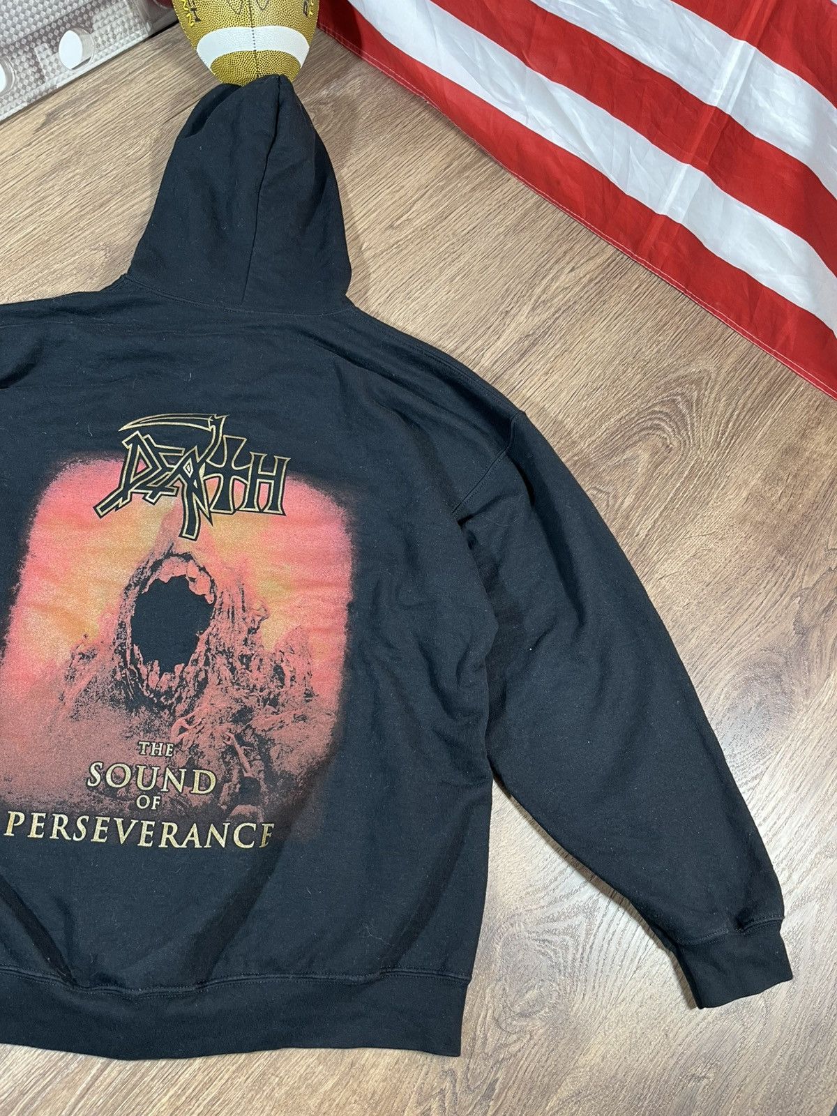 Vintage DEATH Band The Sound Of Perseverance Zip-Up Hoodie Size US XL / EU 56 / 4 - 7 Thumbnail