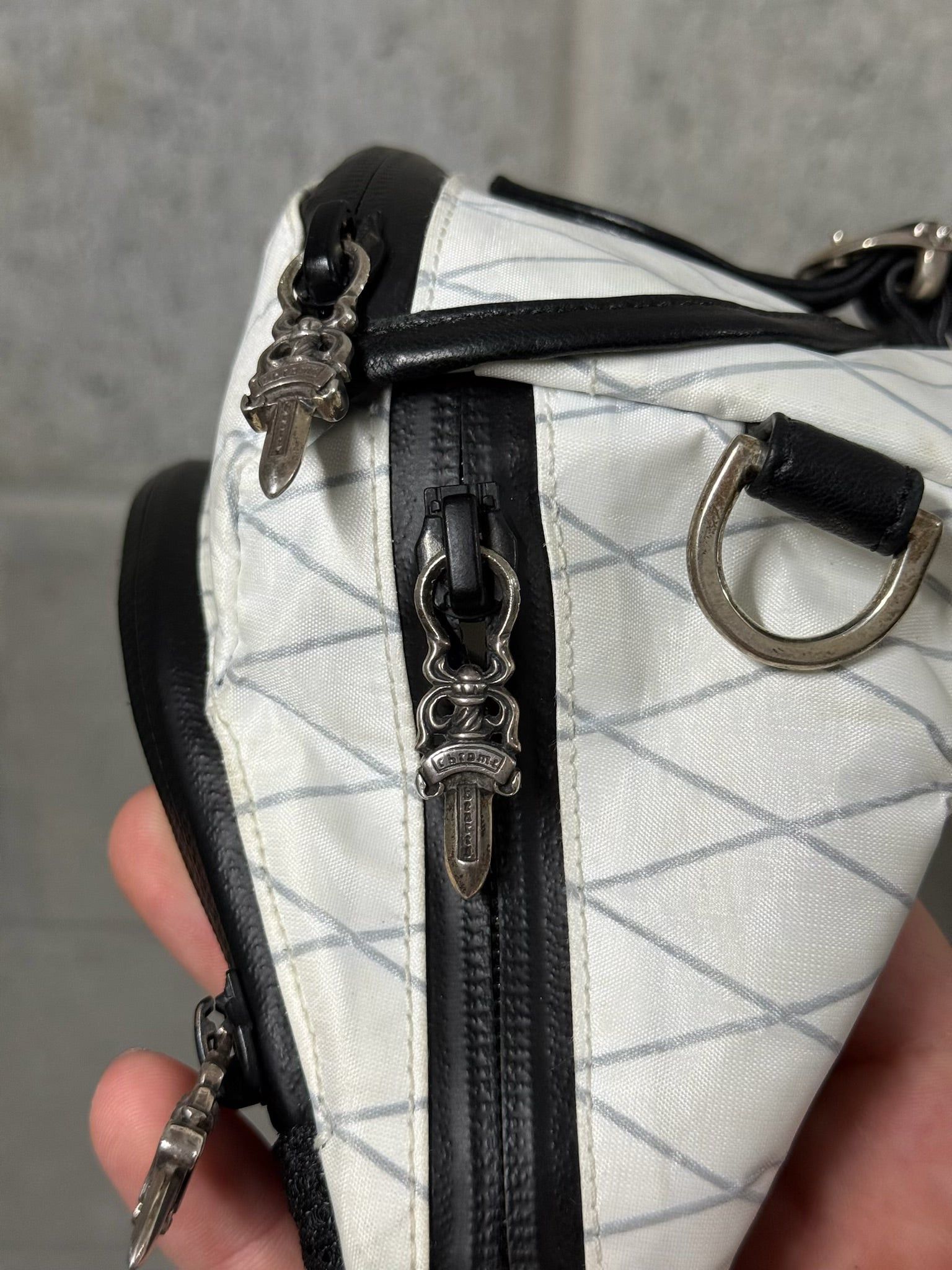 Chrome Hearts Chrome Hearts Snat Mini Bag Checkered White Size ONE SIZE - 7 Thumbnail