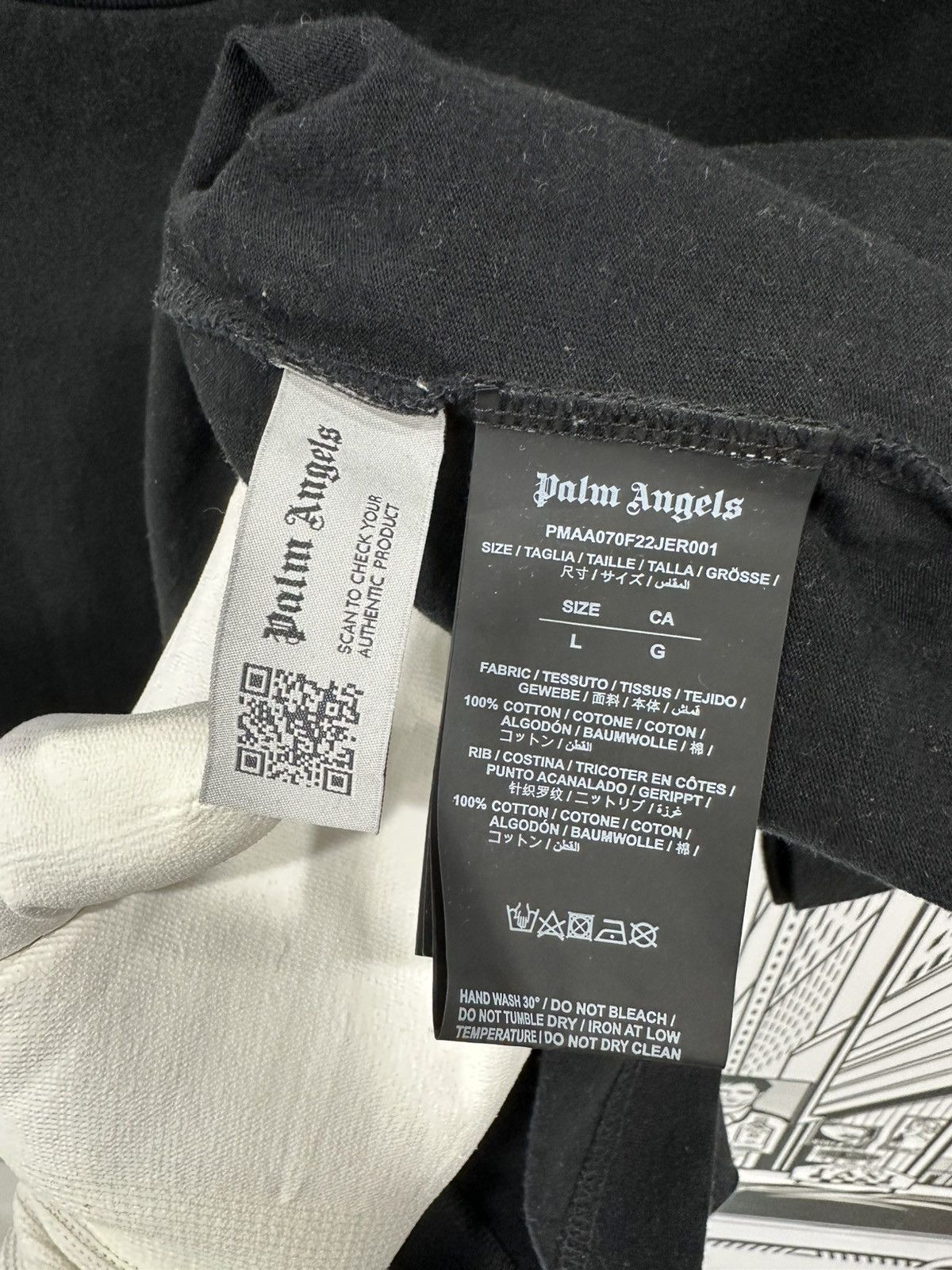 Palm Angels Palm Angels Basic T-Shirt Large Black Size US L / EU 52-54 / 3 - 5 Thumbnail