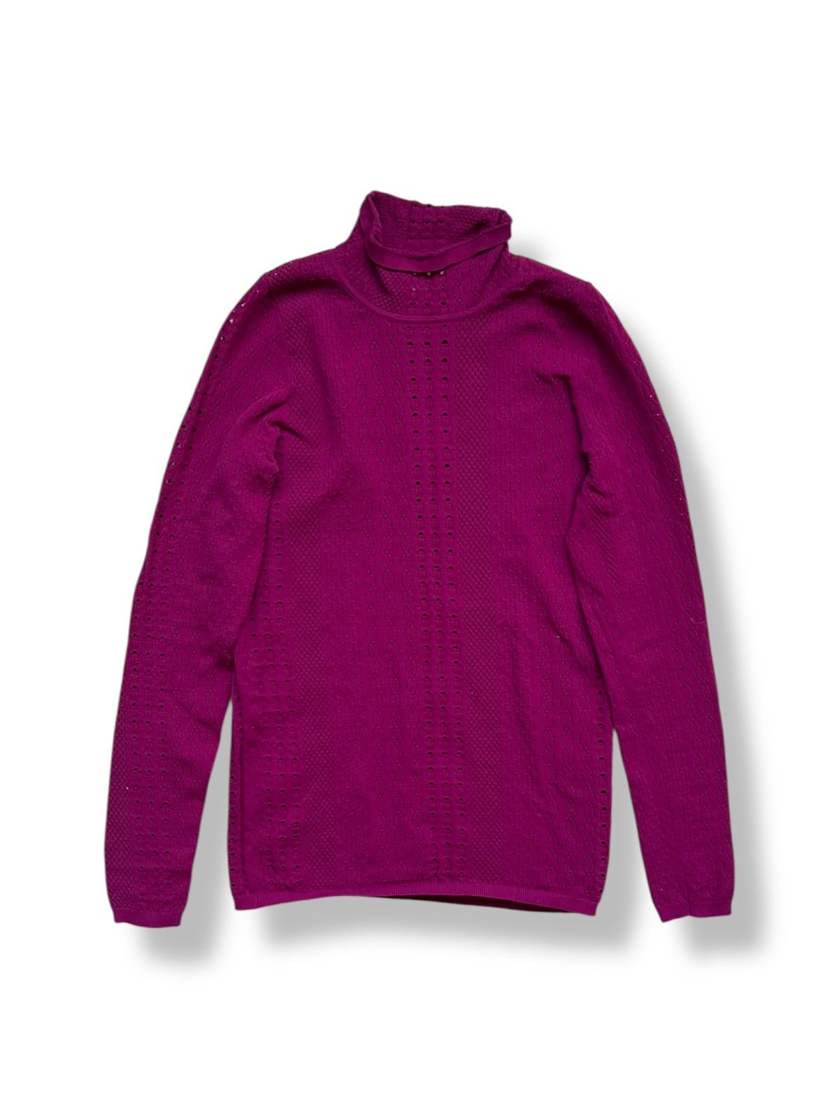 Sandro Sandro Knitted Crop Top Burgundy Size M (1) Size M / US 6-8 / IT 42-44 - 1 Thumbnail