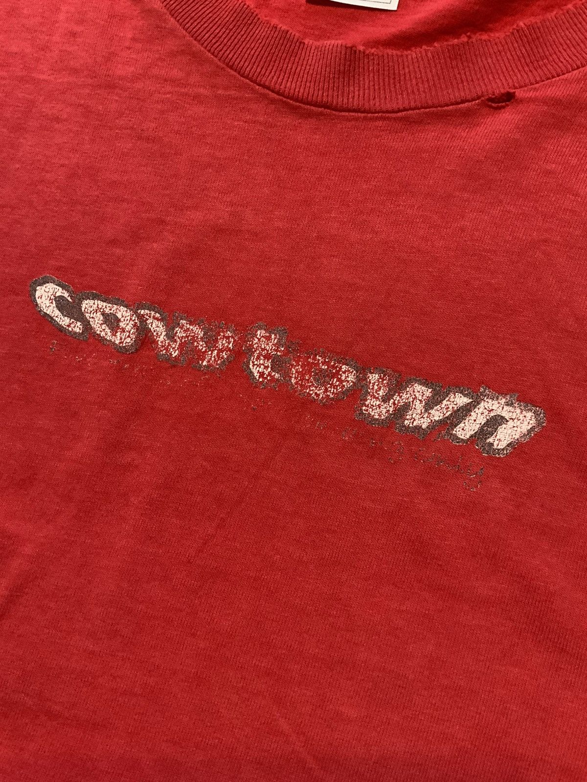 Vintage Cowtown Skateboards Skate Red Graphic S/S Distressed T-Shirt Size US XL / EU 56 / 4 - 6 Thumbnail