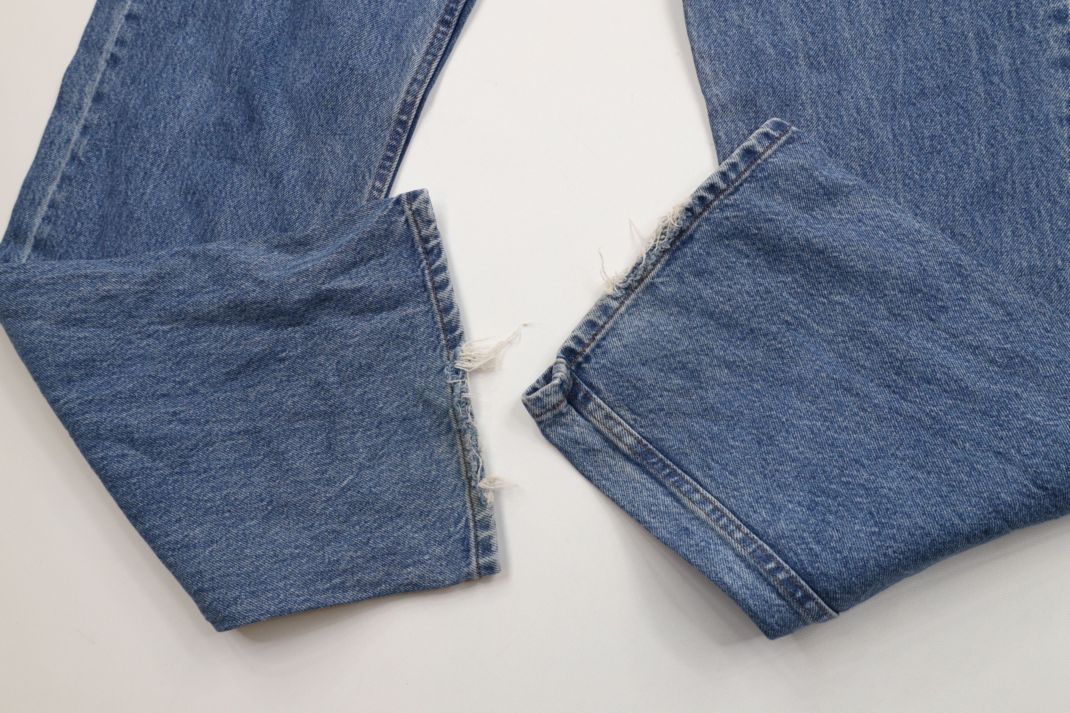 Harley Davidson × Vintage Vintage 90s Harley Davidson Baggy Wide Leg Denim Jeans Blue Size US 38 / EU 54 - 6 Thumbnail