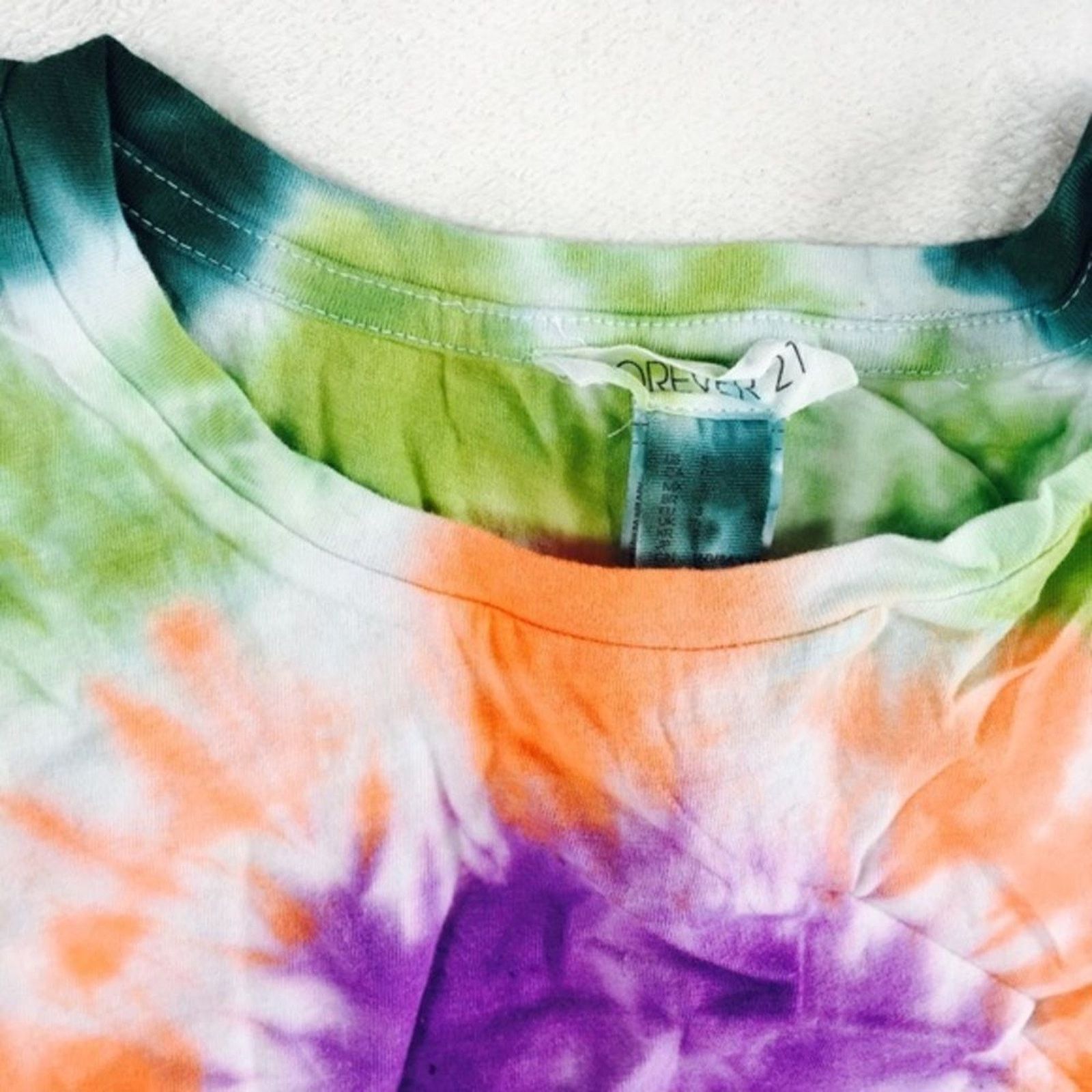 Forever 21 Forever 21 Custom Multicolor Heart Tie-Dye Tank Top | Sz S Size S / US 4 / IT 40 - 3 Thumbnail