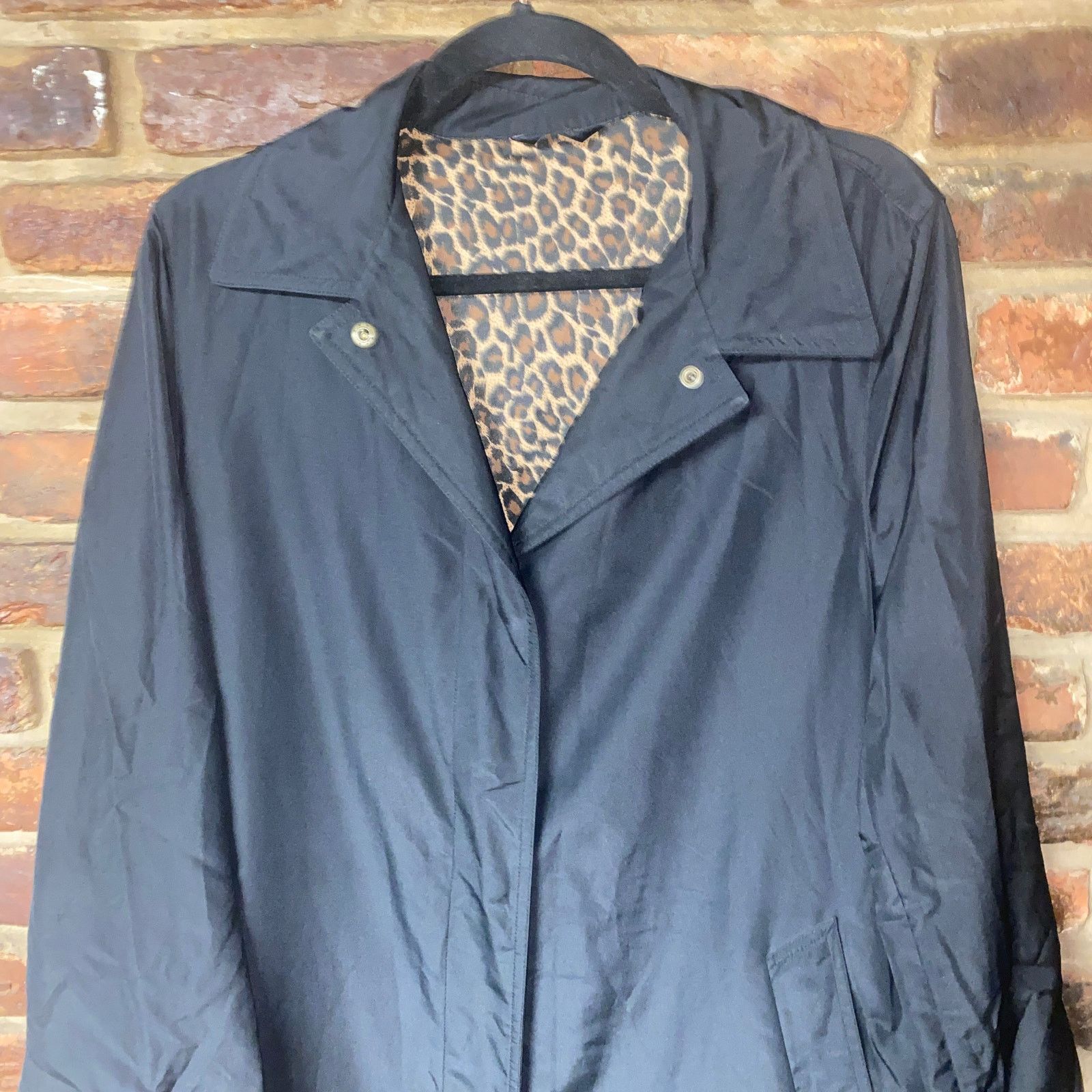 Other Utex Designs Black Button Down Trench Coat Size Small Size S / US 4 / IT 40 - 2 Thumbnail