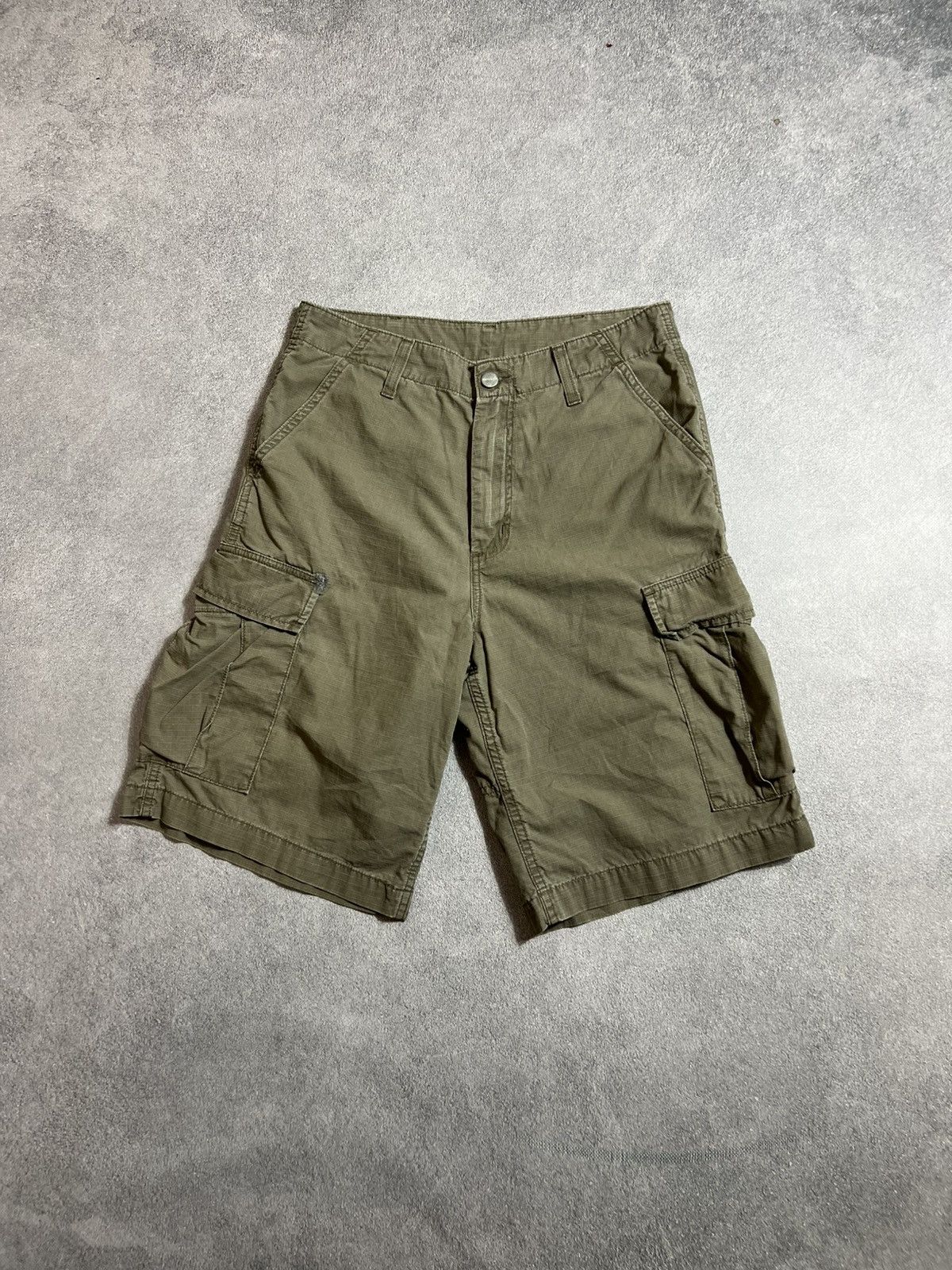 Carhartt Vintage Distressed Carhartt Ripstop Cargo Bermuda Shorts Size US 28 / EU 44 - 4 Thumbnail