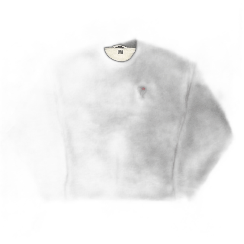 AMI Dark Gray Sweatshirt with Red Heart Embroidery Size US XL / EU 56 / 4 - 1 Thumbnail