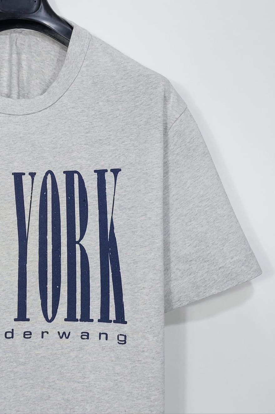 Alexander Wang new york logo tshirt - grey L Size US L / EU 52-54 / 3 - 5 Thumbnail