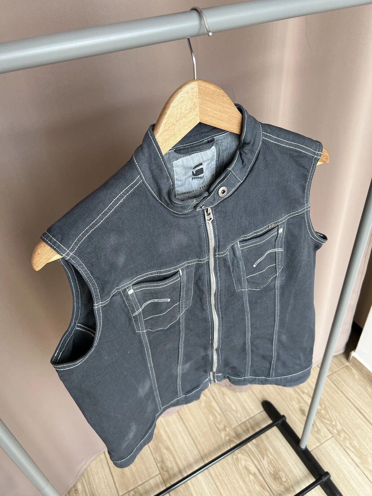 G-Star G-Star Raw Denim Vest Womens Size L Grey Sleeveless Size L / US 10 / IT 46 - 5 Thumbnail