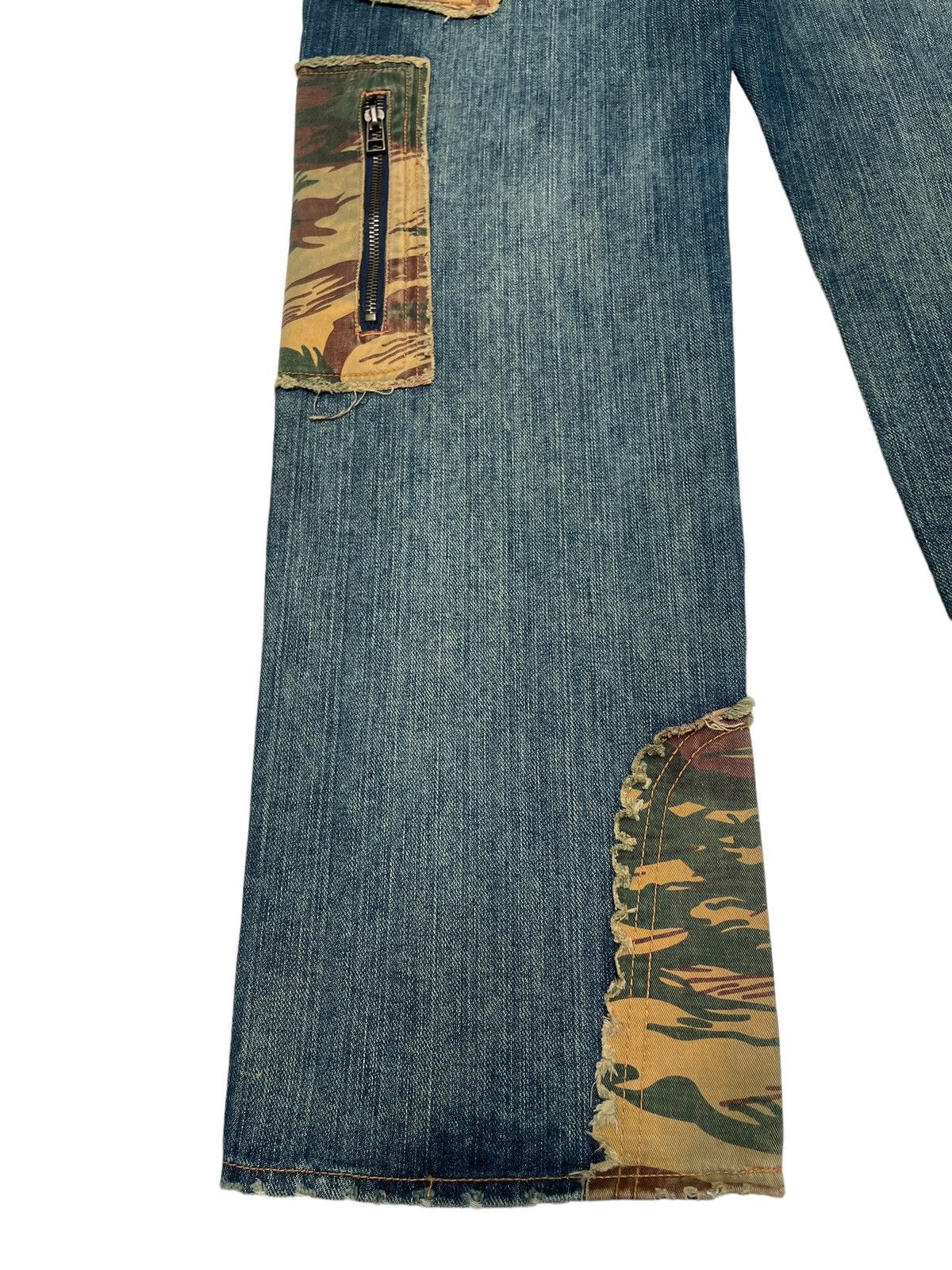 Le Grande Bleu (L.G.B.) Very Rare Vintage Brand Bruce Pee Tactical Baggy Jeans 1990s Size US 31 - 8 Thumbnail