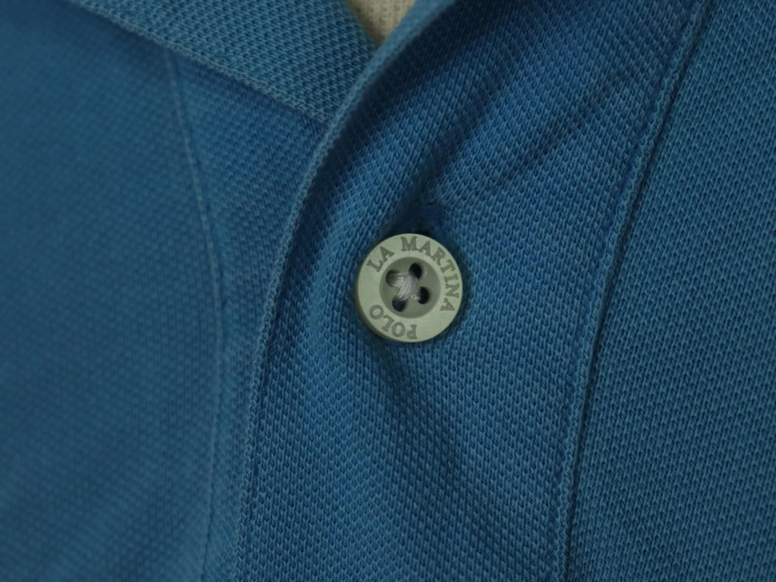 La Martina LA MARTINA Blue Cotton Collared Casual Polo Shirt Size XL Size US XL / EU 56 / 4 - 6 Thumbnail