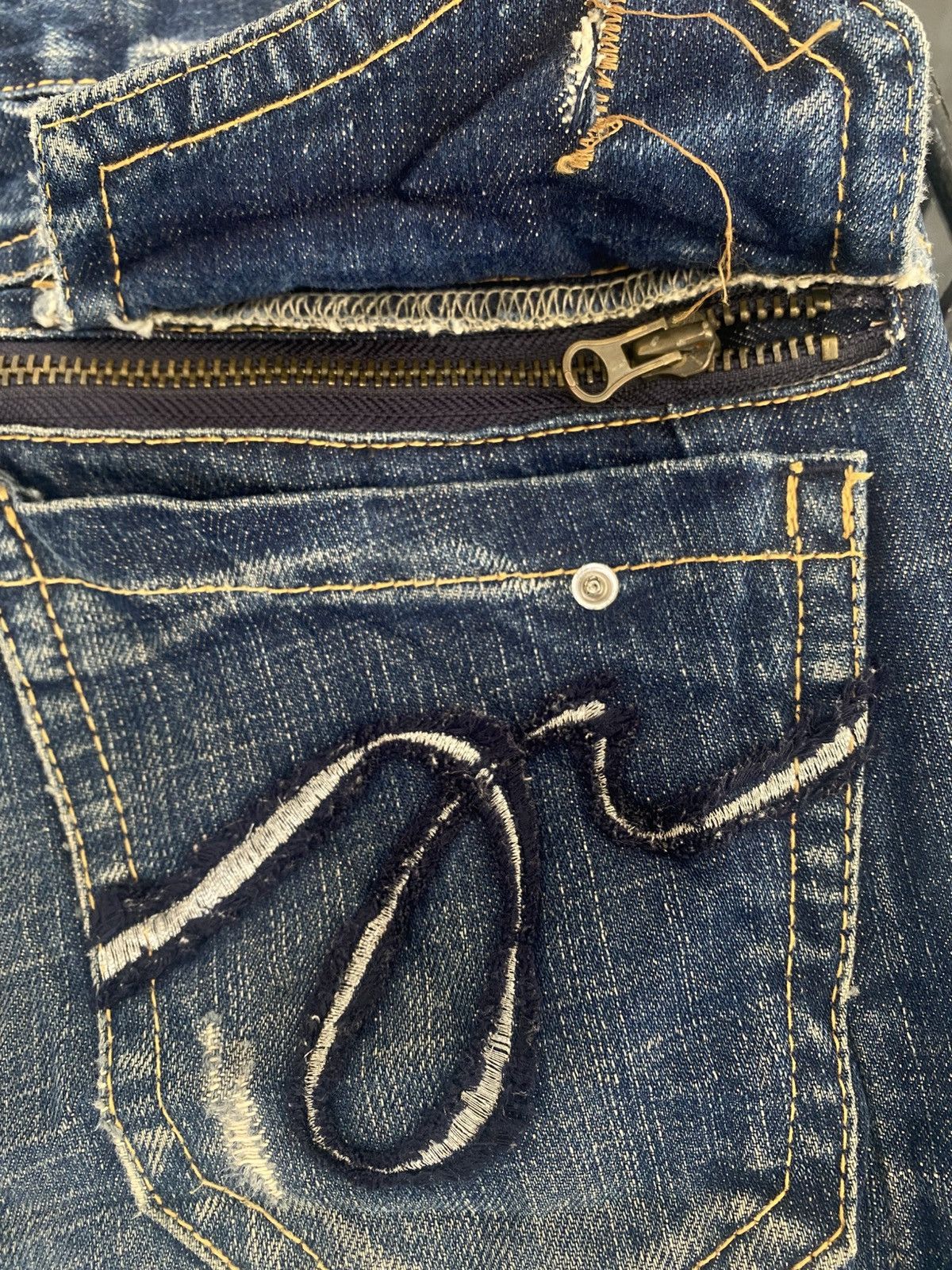 Japanese Brand Red Pepper 'Mr G' Gold Label Indigo Jeans Size US 33 - 8 Thumbnail
