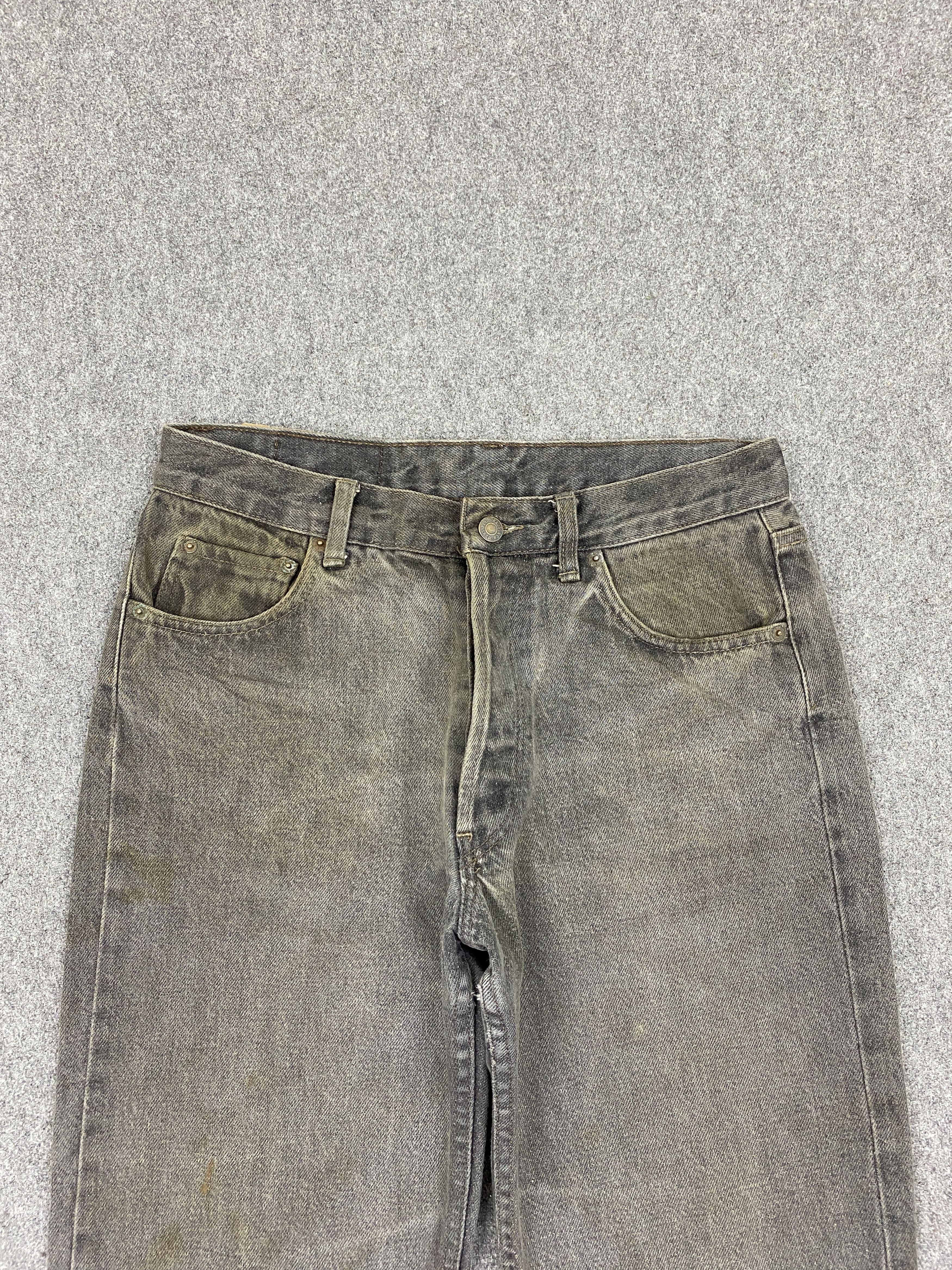 Levi's Vintage 90s Levis 501 USA Faded Black Jeans DP2734 Size US 30 / EU 46 - 2 Thumbnail