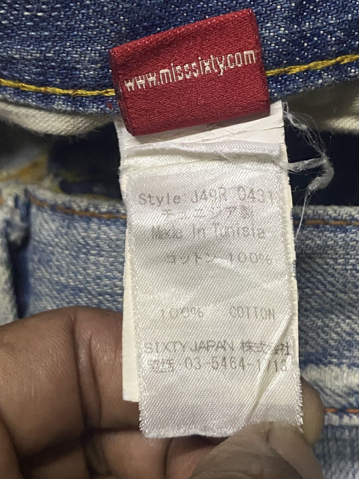 Japanese Brand Vintage Japanese Brand Miss60 Distressed Bootcut Flare Jeans Size US 30 / EU 46 - 19 Thumbnail