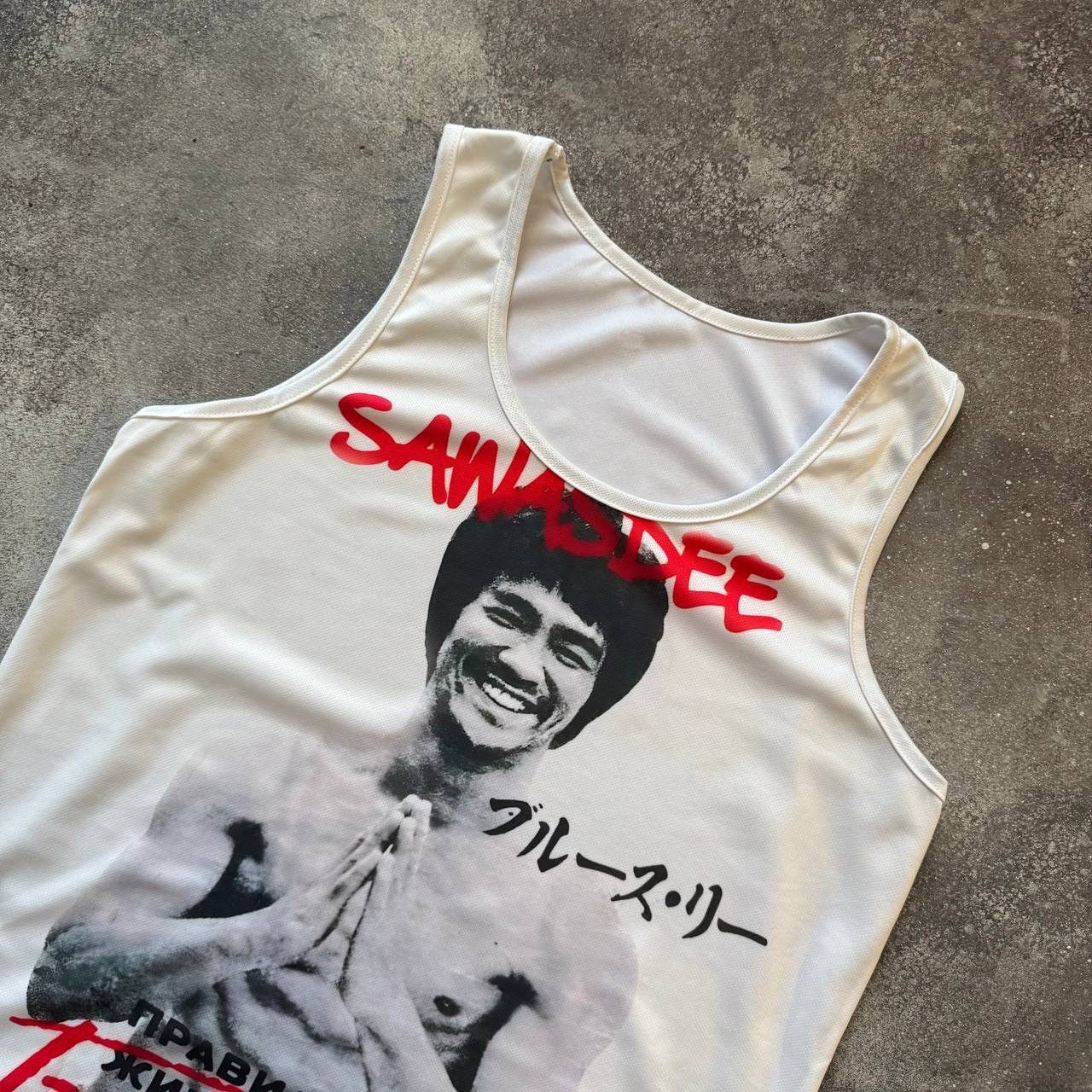 If Six Was Nine Bruce Lee «ПРАВИЛА ЖИЗНИ» Vintage Tank Top Size US S / EU 44-46 / 1 - 2 Thumbnail