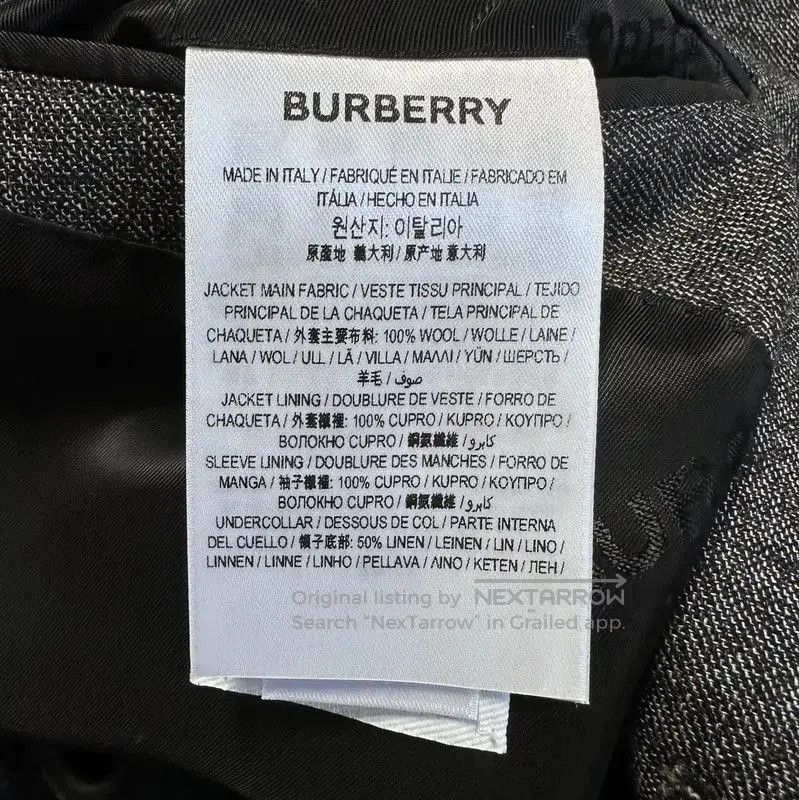 Burberry Burberry Men's Gray Wool Blend Long Coat. Size US S / EU 44-46 / 1 - 8 Thumbnail