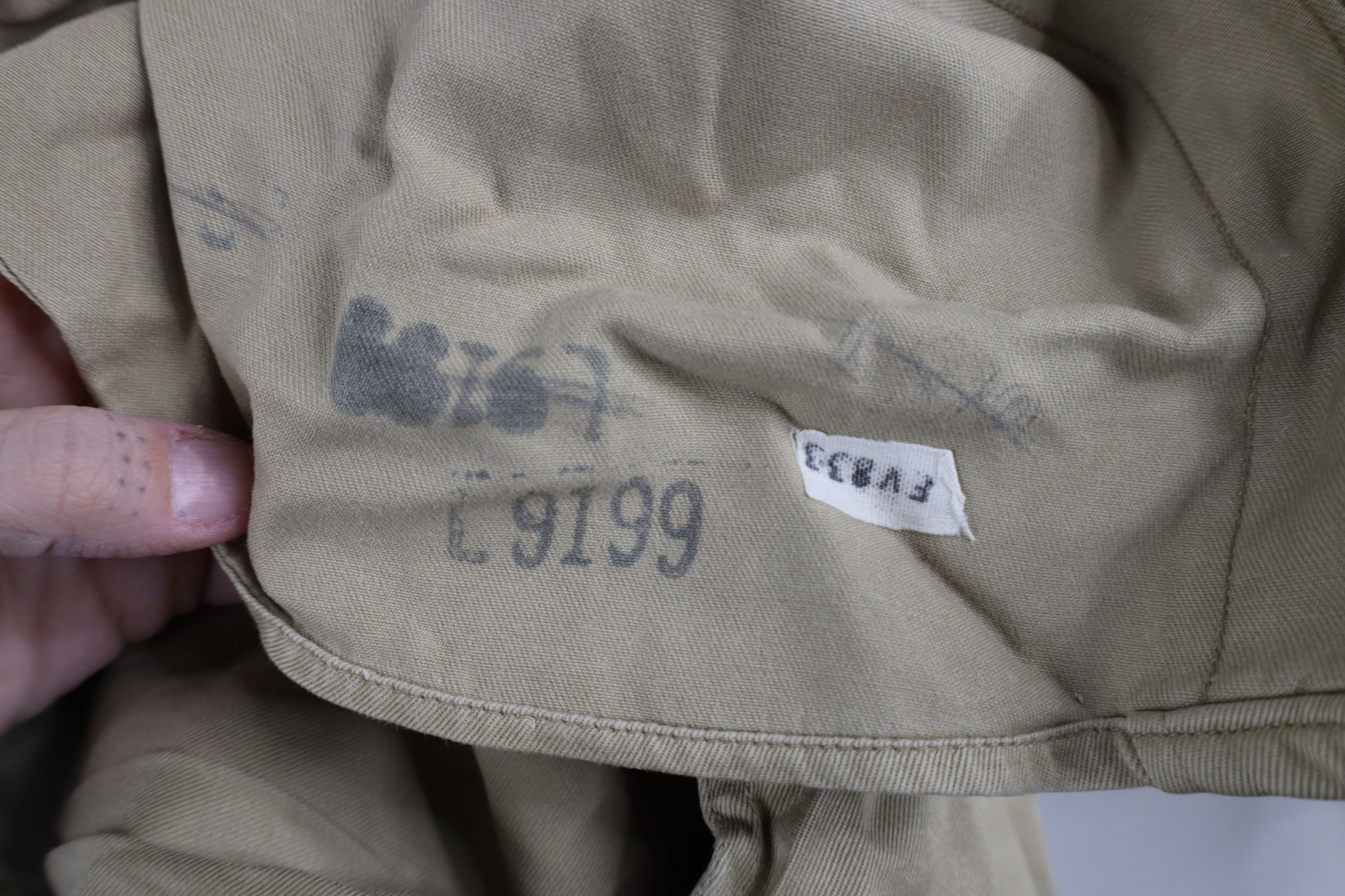 Vintage Vintage 50s Korean War Field Combat Fatigue Shirt Khaki USA Size US M / EU 48-50 / 2 - 12 Thumbnail
