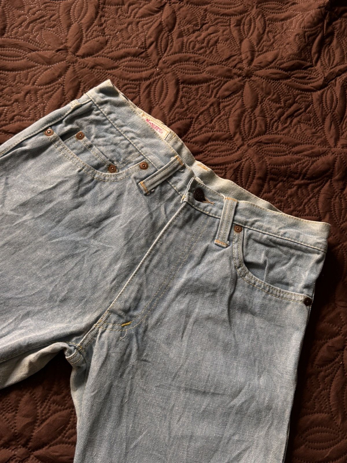If Six Was Nine Vintage early 90s mc queen blue jeans boot cut Size 28" / US 6 / IT 42 - 6 Thumbnail