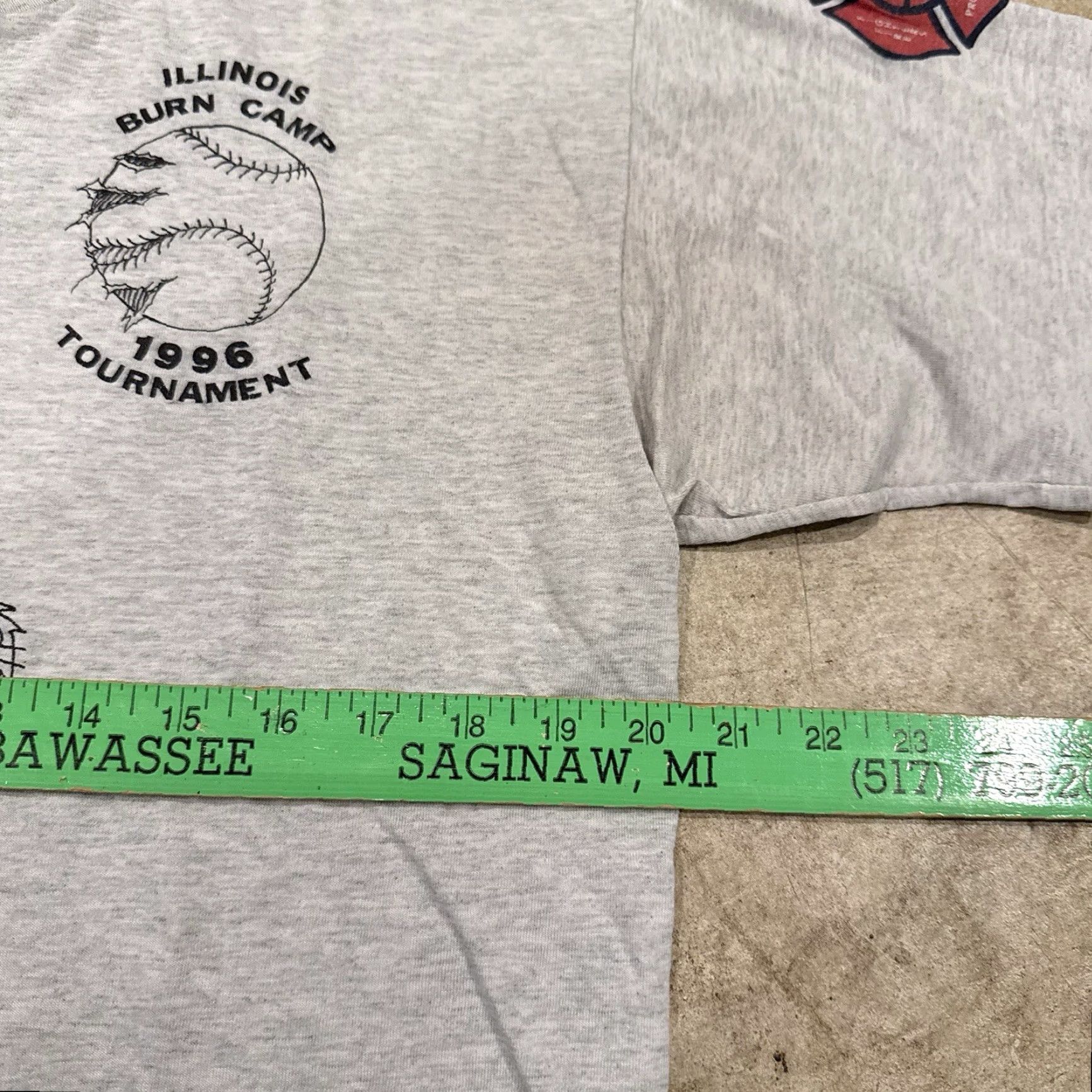 Fruit Of The Loom VINTAGE 90s Fruit of the Loom T-Shirt Taz Softball League Single Stitch Mens Large Gray Soft Mens Size US L / EU 52-54 / 3 - 6 Thumbnail