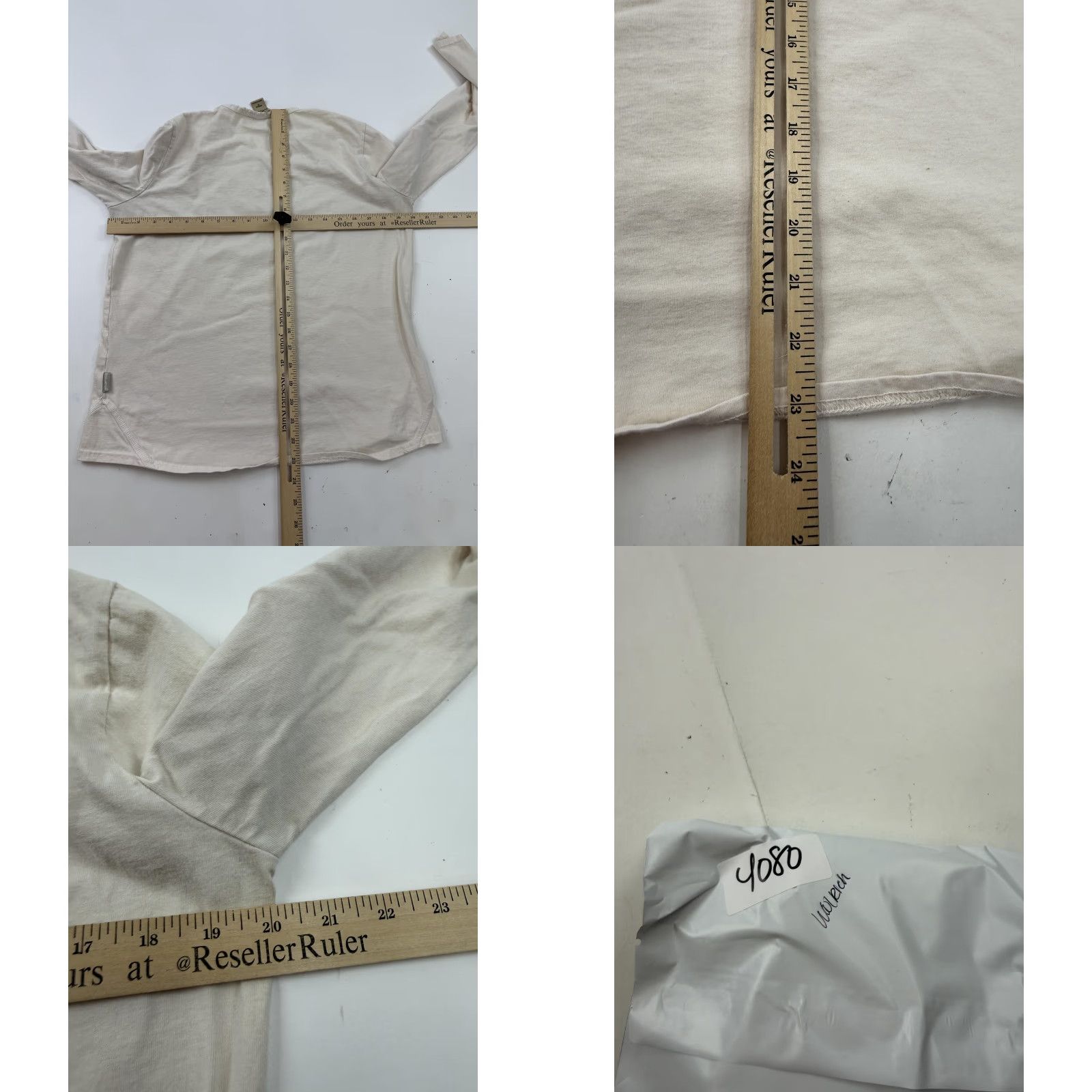 Vintage Woolrich Shirt Womens M White Henley Long Sleeve Embroidered Knit Top Size M / US 6-8 / IT 42-44 - 8 Thumbnail