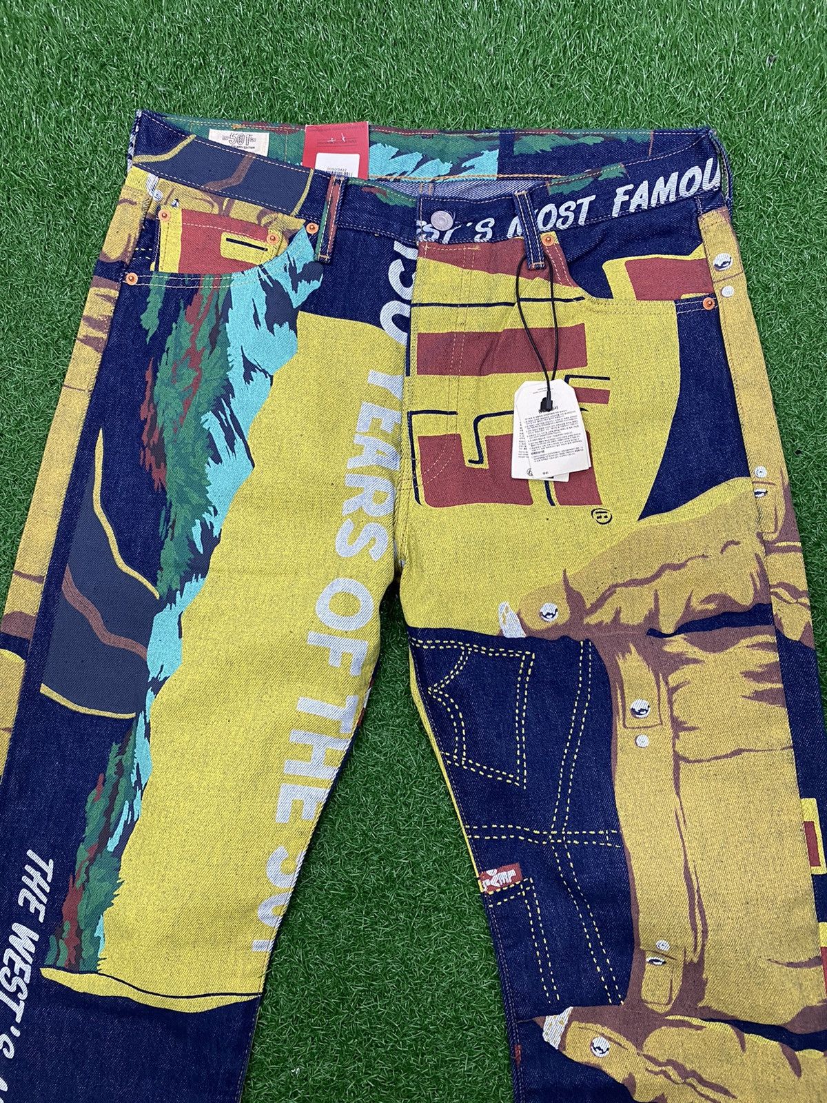 Levi's 501 LEVI'S 150th Anniversary Banner Print Denim Size US 34 / EU 50 - 8 Thumbnail